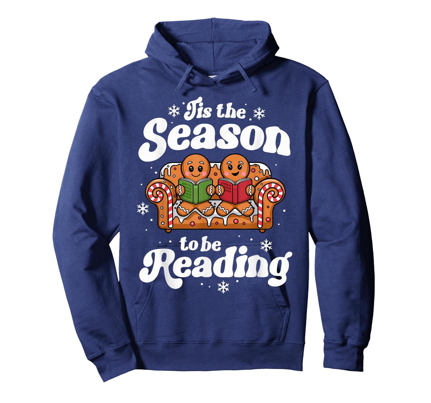 Christmas Book Lover Gingerbread Library Reading Bookaholic T-Shirt