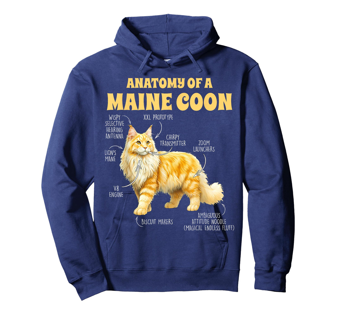 Maine Coon Lover Cat Mom Cat Mama Anatomy Of A Maine Coon T-Shirt