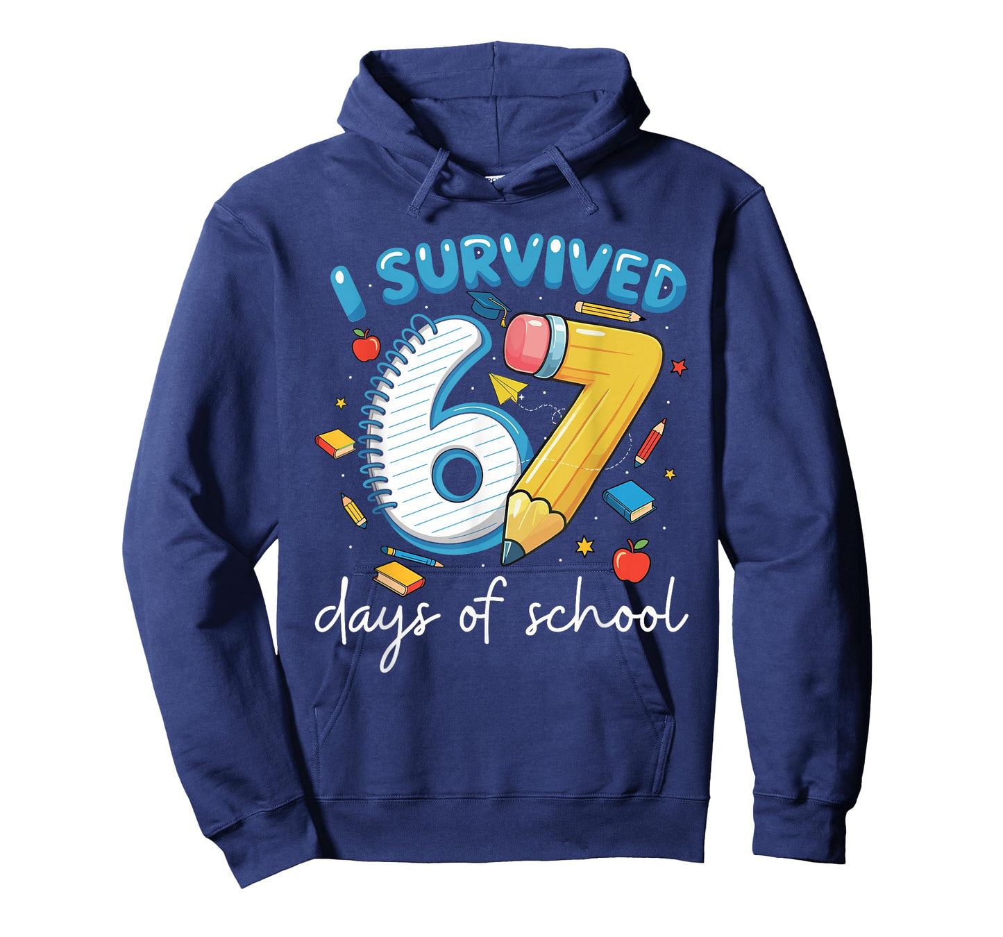 I Survived 67 Days of School Funny Leopard Student Style T-Shirt