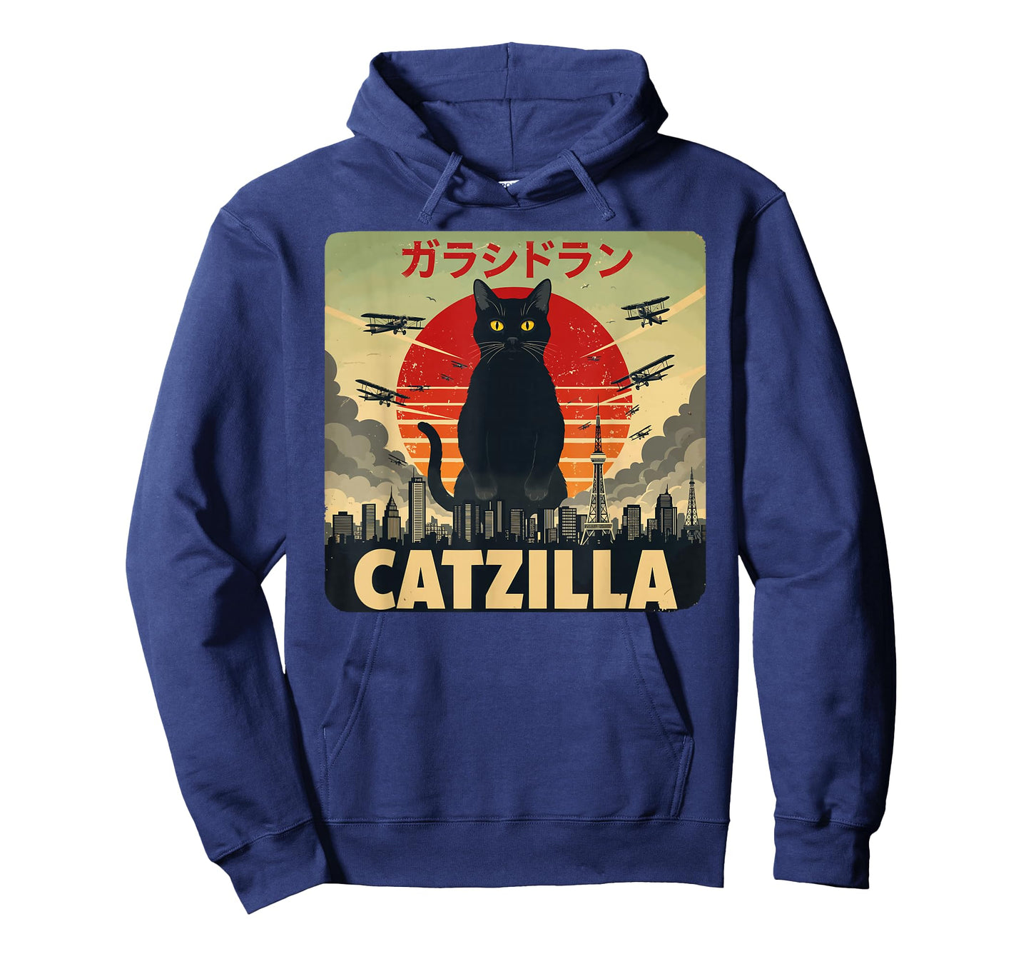 Catzilla Cat Japanese Art Funny Cat Gifts for Men Women Kid T-Shirt