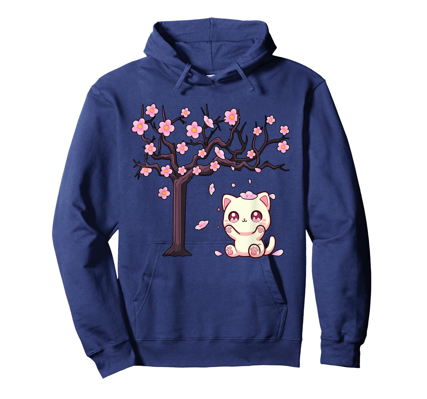 Japanese Kawaii Cat Lover Cat Owner Cherry Blossom Flowers T-Shirt