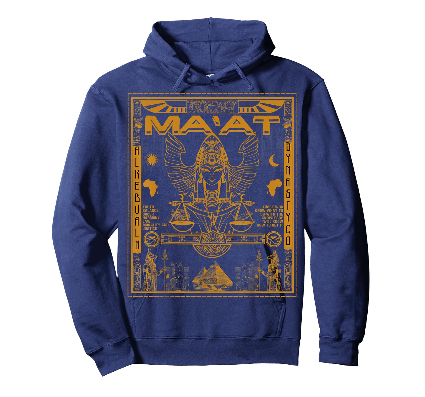 Sacred Geometry Egyptian MA’AT Maat Eye Of Horus Art T-Shirt