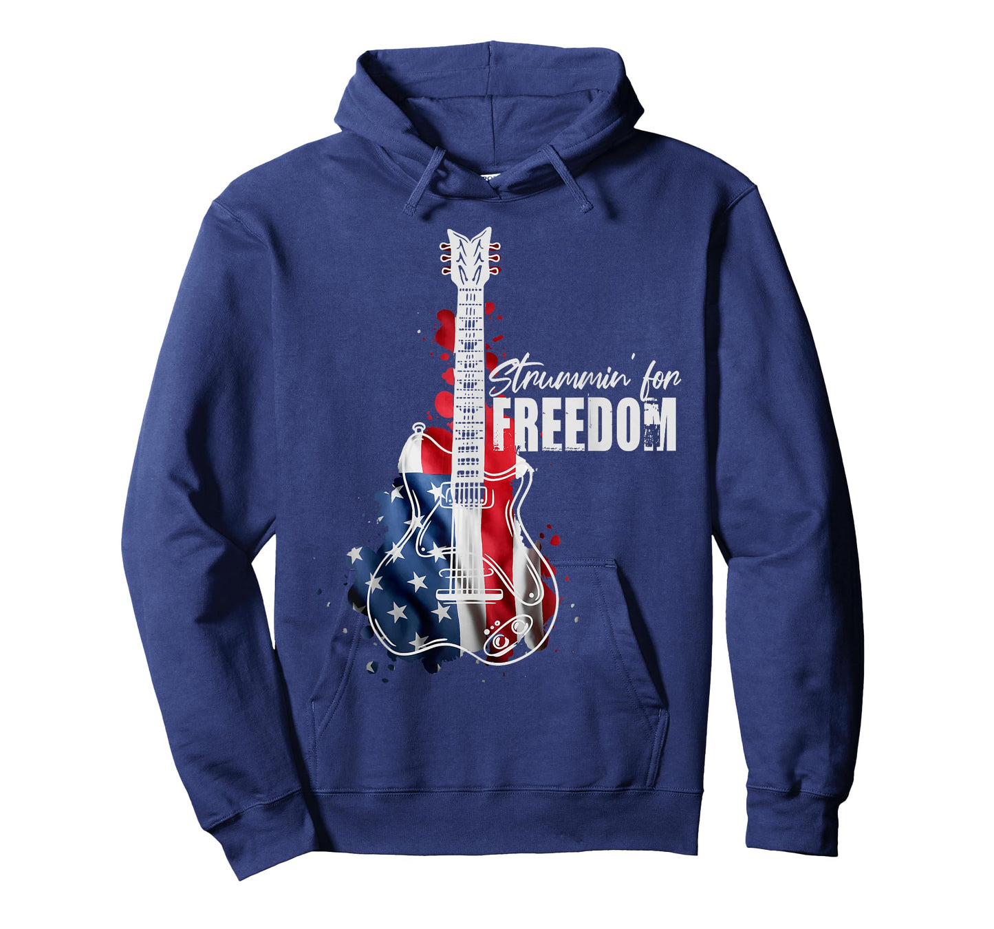 Patriotic Guitar American Flag 4th Of July Guitarist T-Shirt
