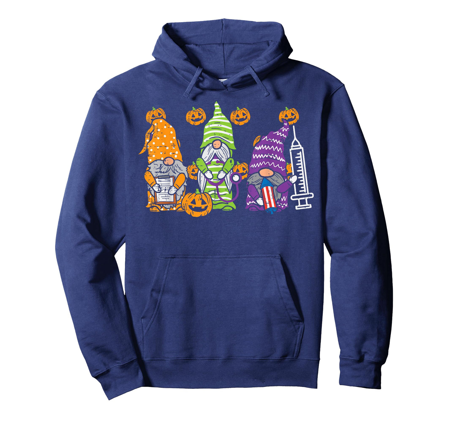 3 Halloween Gnome Nurses Funny Costume Nursing Men Women T-Shirt