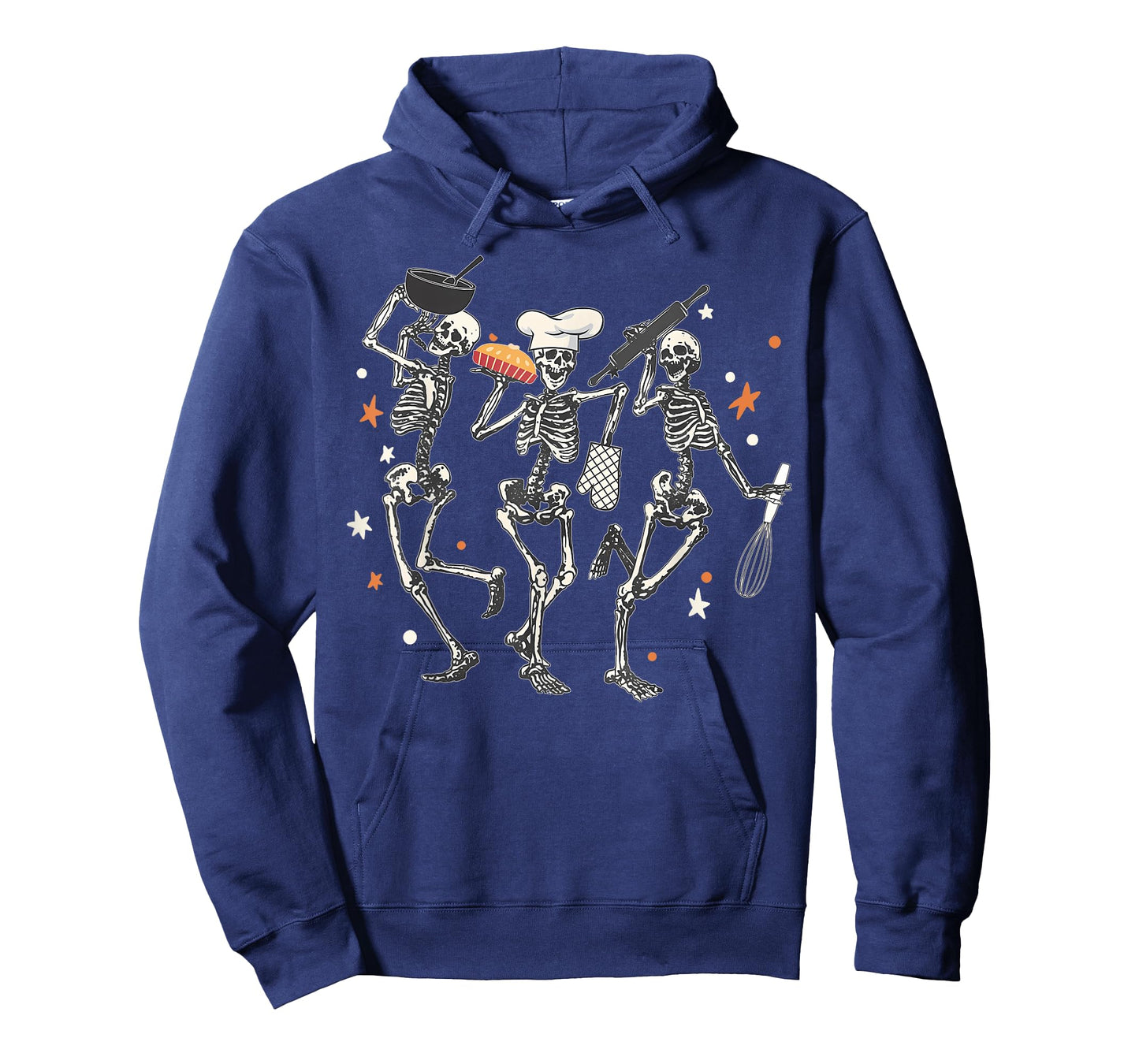 Chef Dancing Skeletons Baking Halloween Cookie Baker T-Shirt