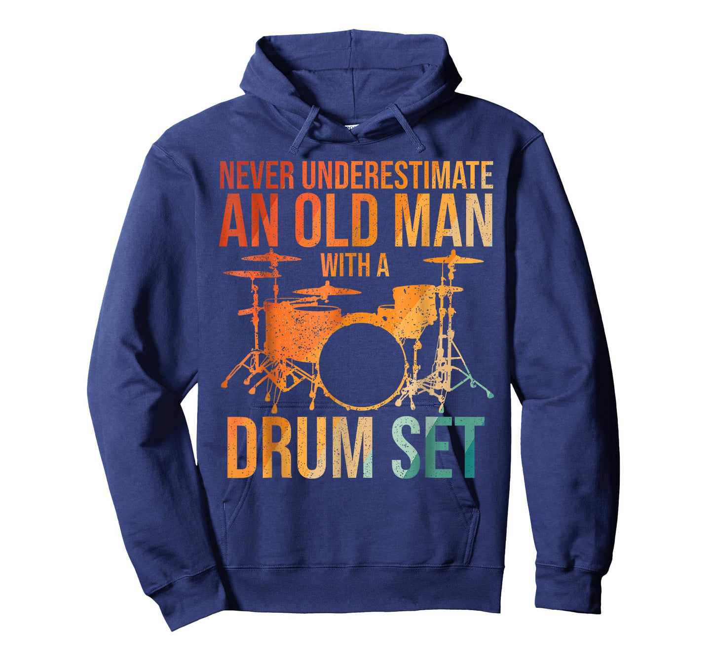 Funny Drummer Never Underestimate An Old Man With A Drum Set T-Shirt