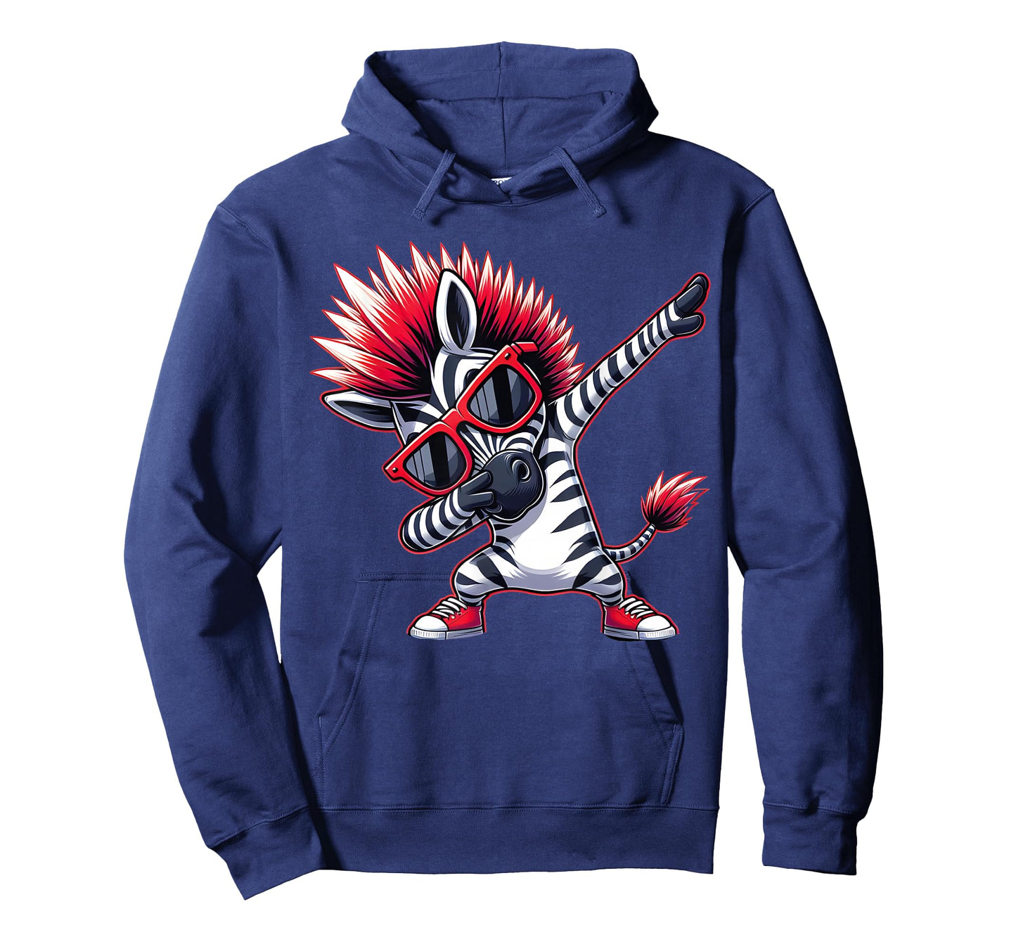 Funny Dabbing Zebra With Sunglasses Cool Animal Funny Zebra T-Shirt