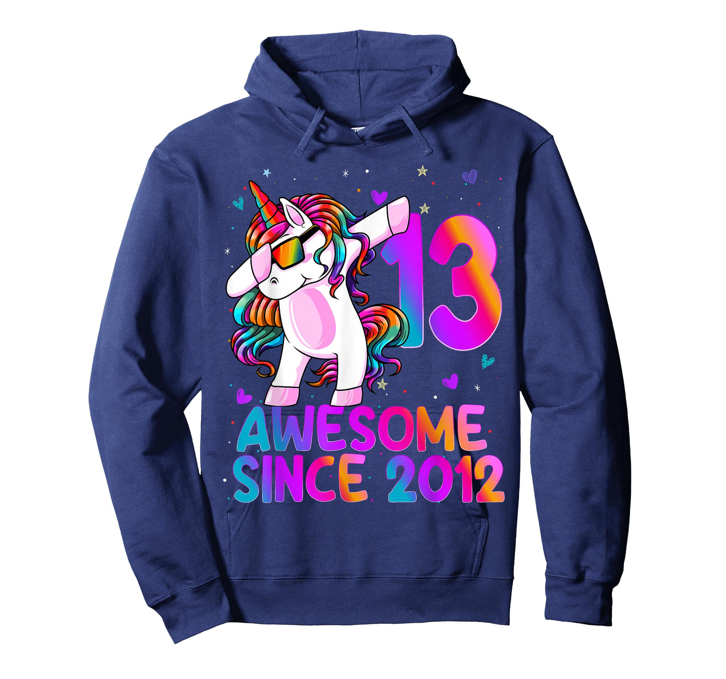 Dabbing Unicorn 13 Year Old 13th Birthday Girl Unicorn Party T-Shirt