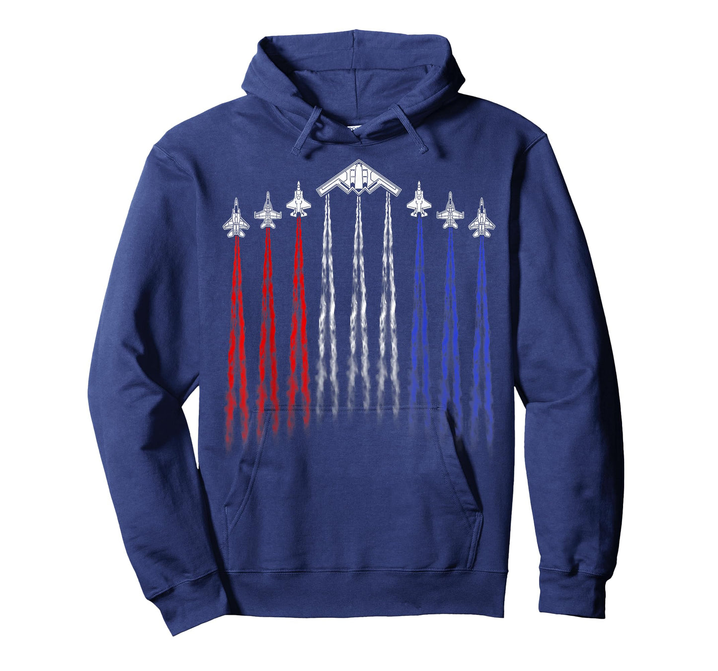 4th Of July Fighter Jet Airplane Red White Blue Patriotic T-Shirt