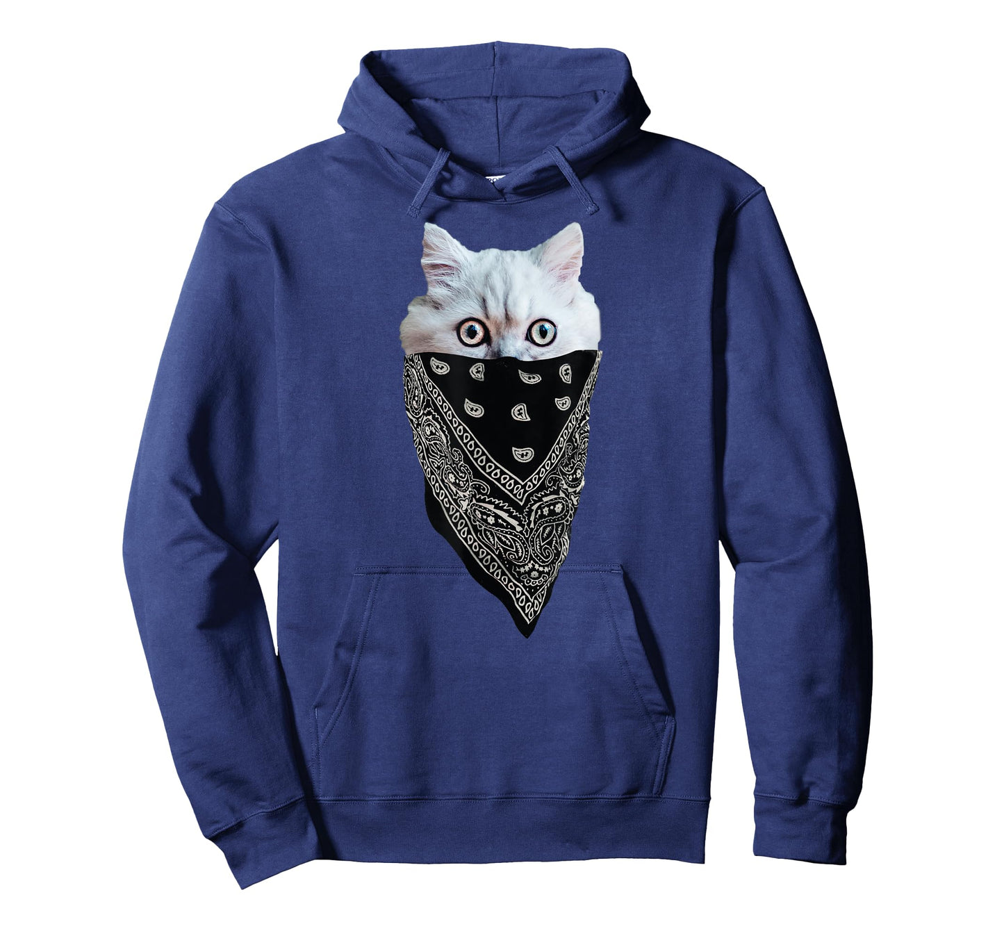 Cat Wearing a Bandana as a Mask Tee | Funny, Cute Kitten T-Shirt
