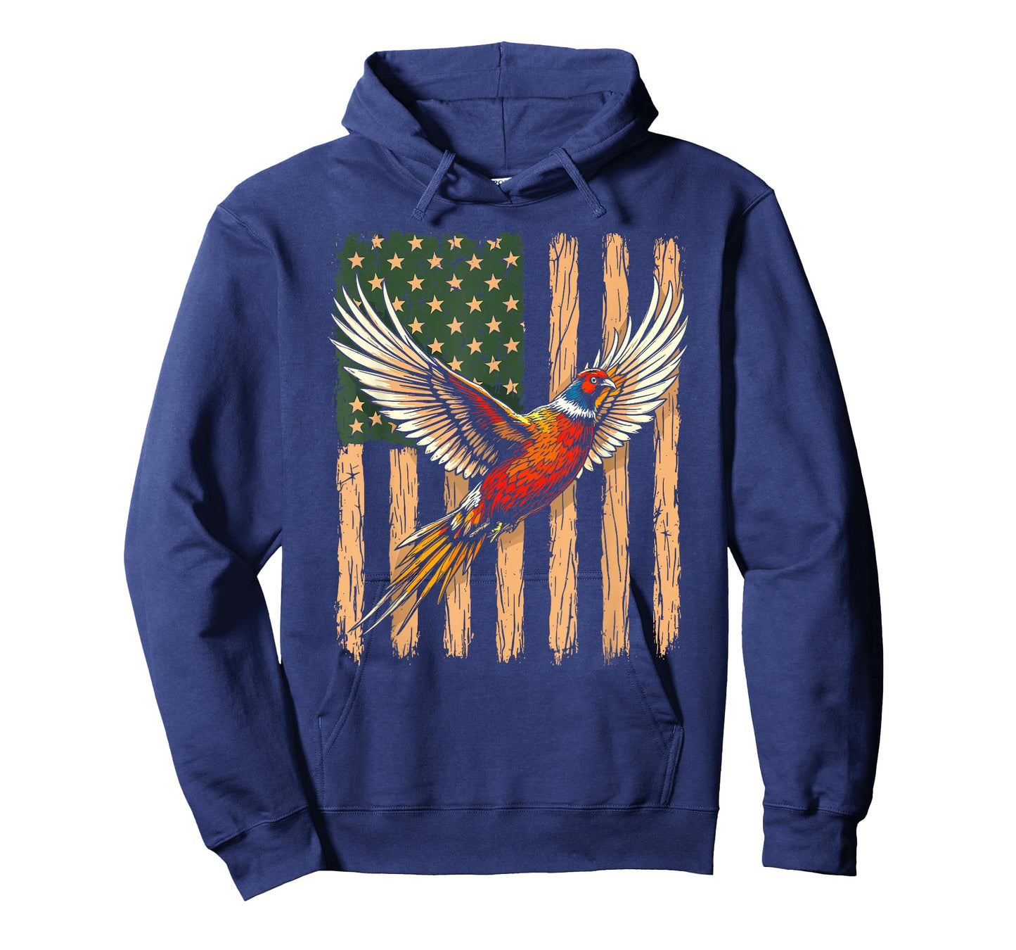 American Flag Pheasant Birds Hunting Pheasant Hunter Dad T-Shirt