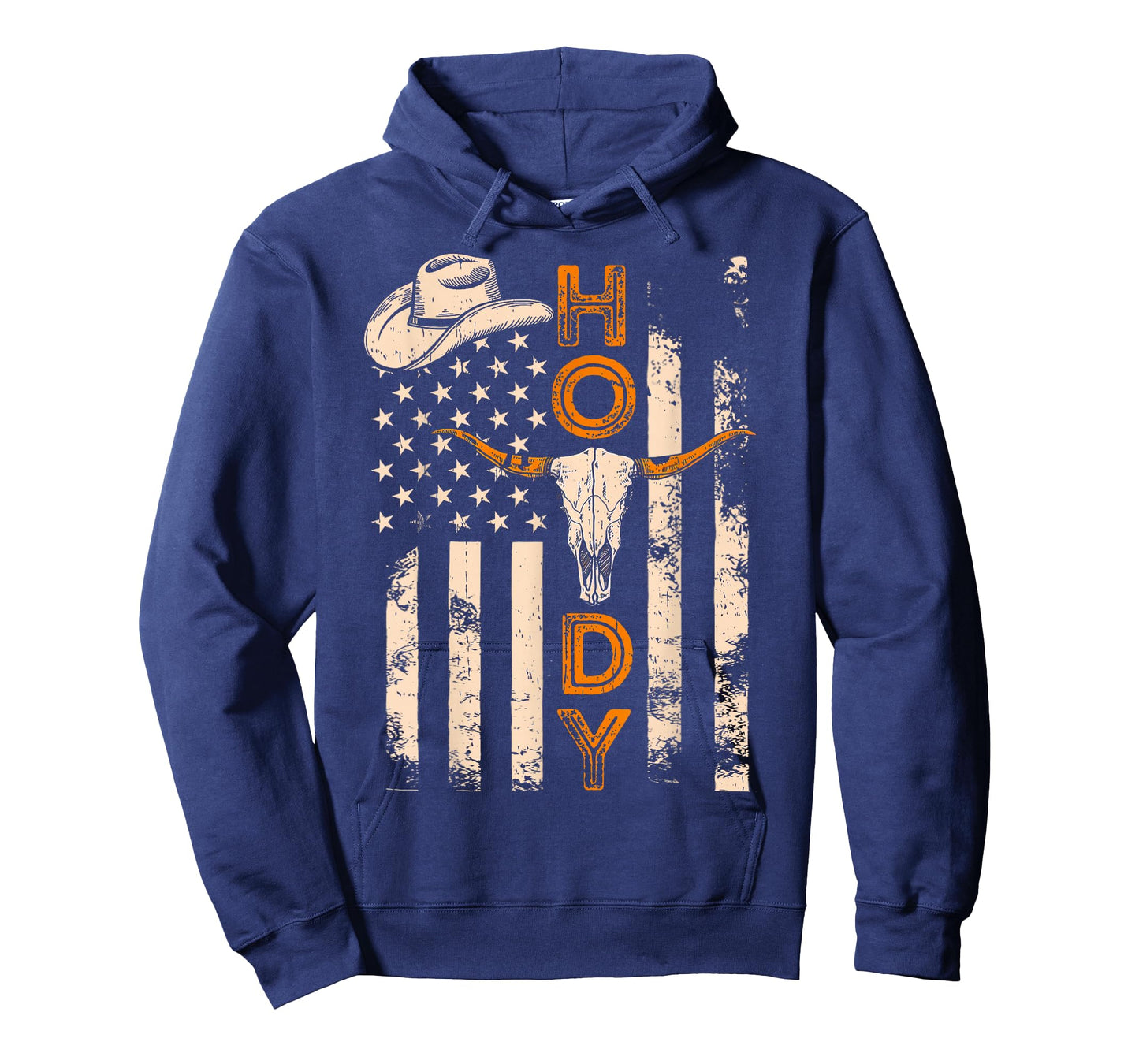 Western Country Rodeo Southern Howdy Cowboy American Flag T-Shirt