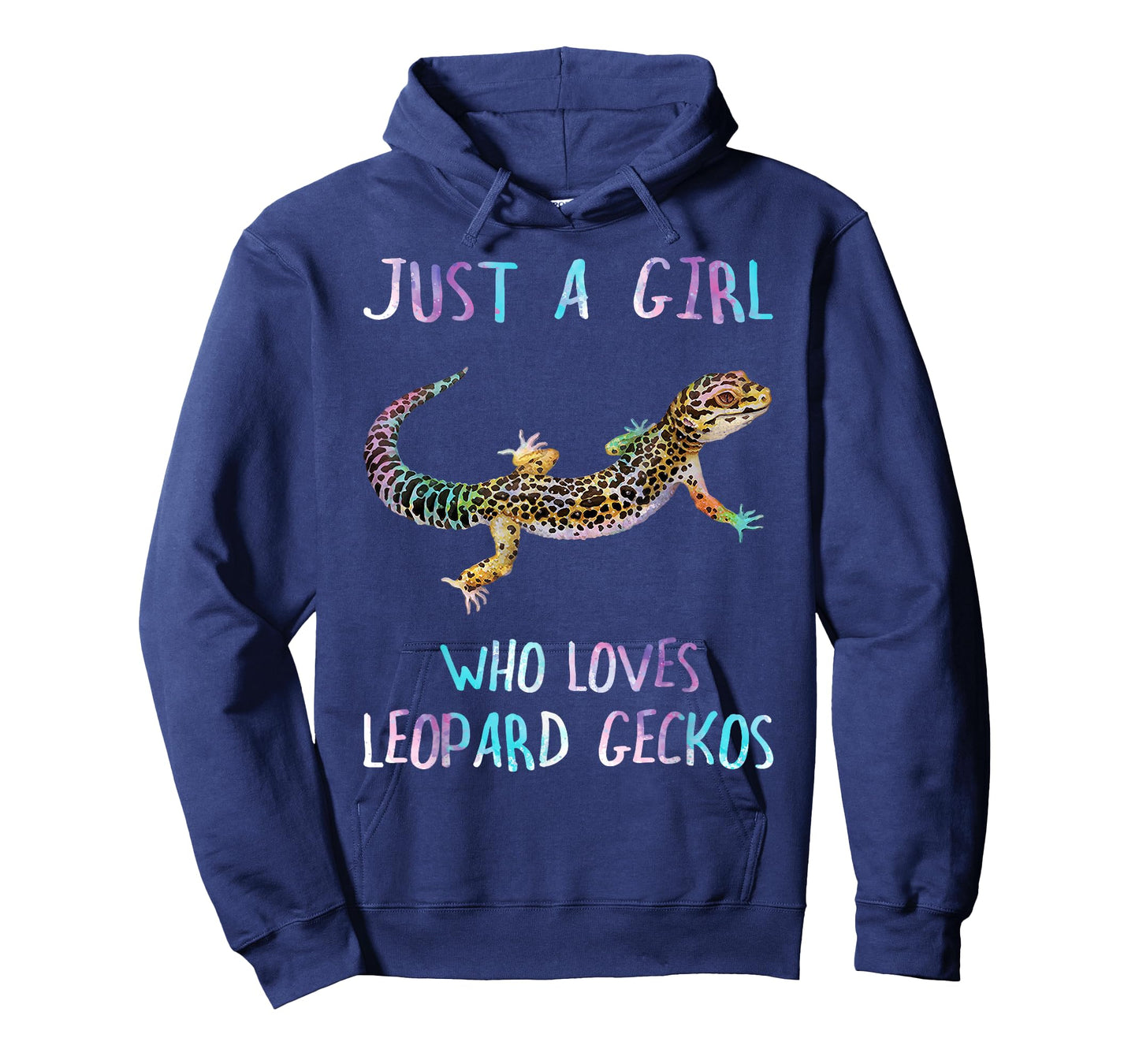 Cute Watercolor Lizard Just A Girl Who Loves Leopard Geckos T-Shirt