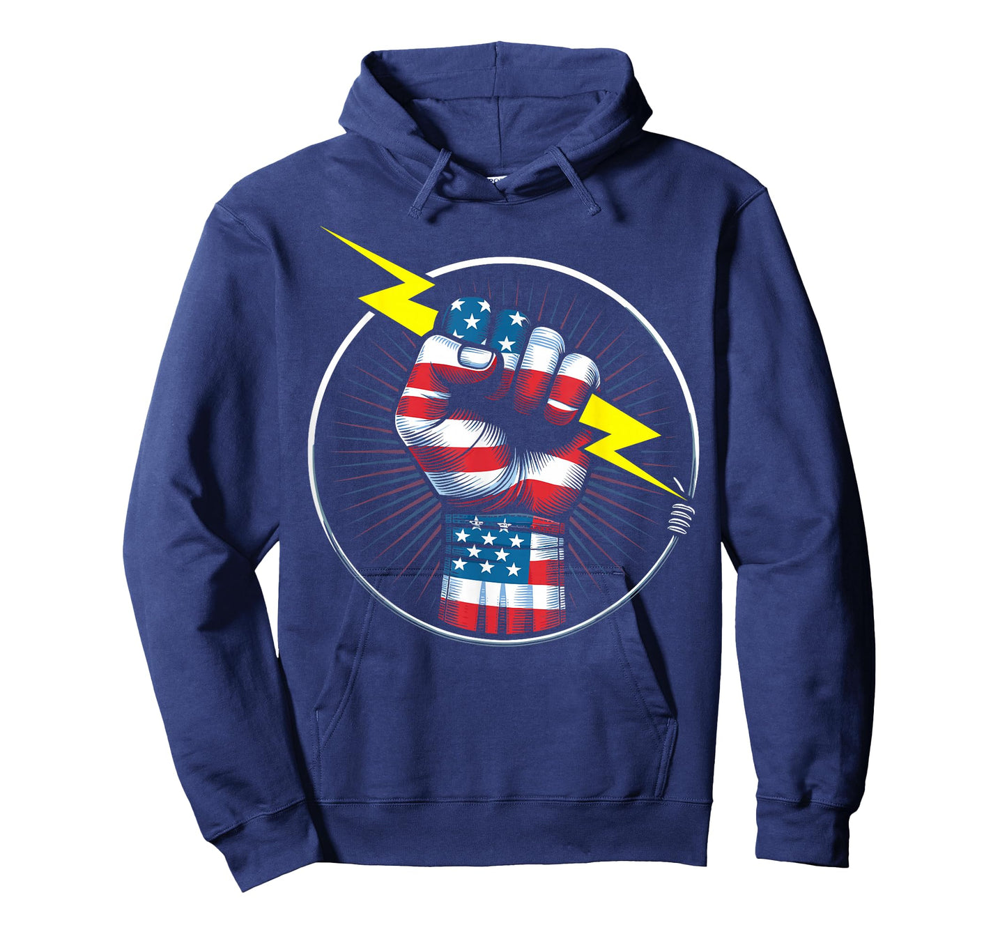 Electrician hero American flag electrical worker for men T-Shirt