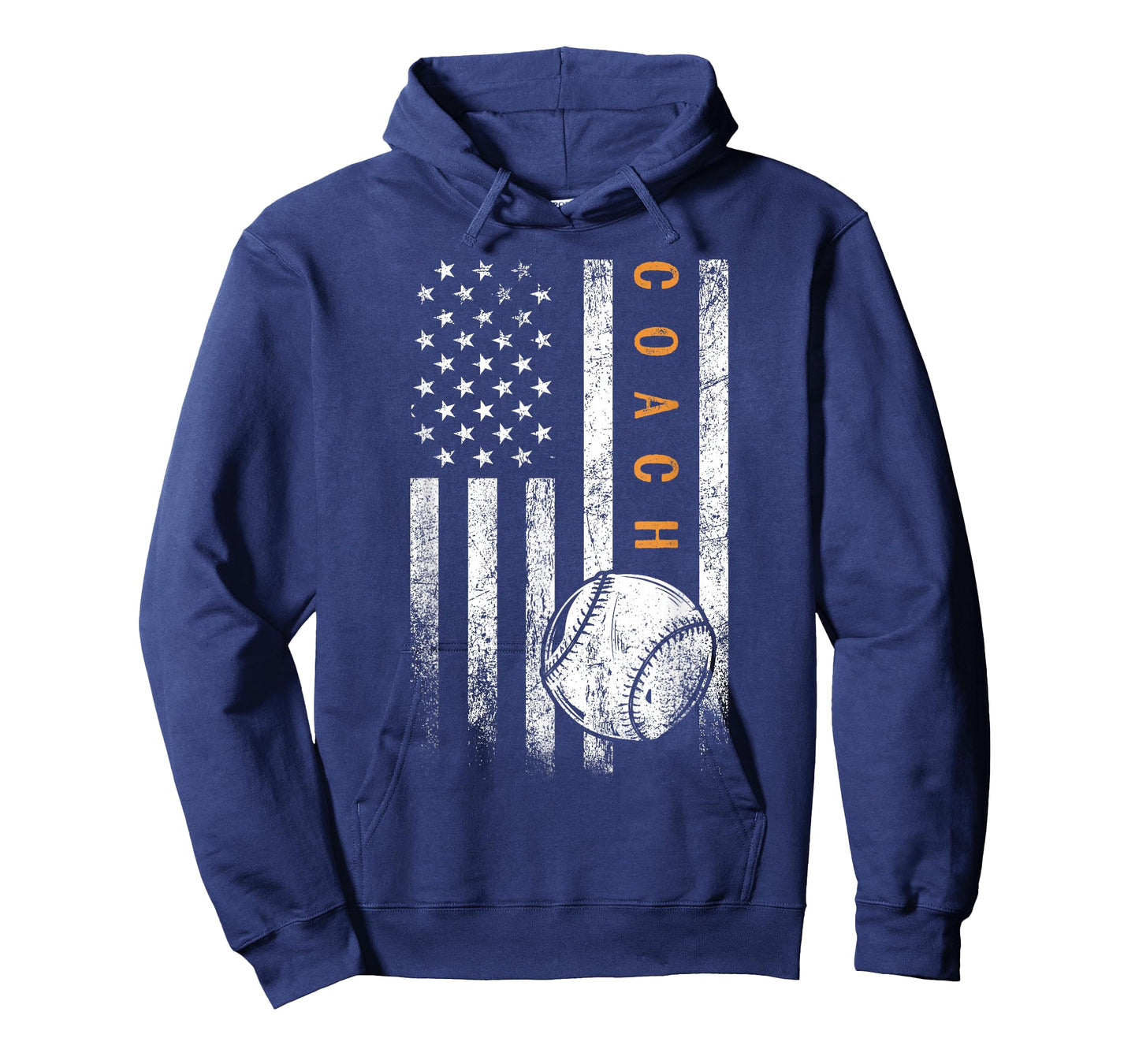Baseball Coach American Flag Baseball Trainer Coaching T-Shirt