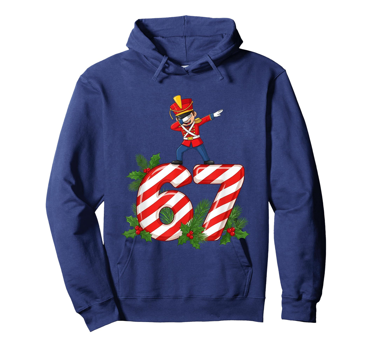 Six Seven Meme Dabbing Christmas Toy Soldier 67 Gen Z Apha T-Shirt