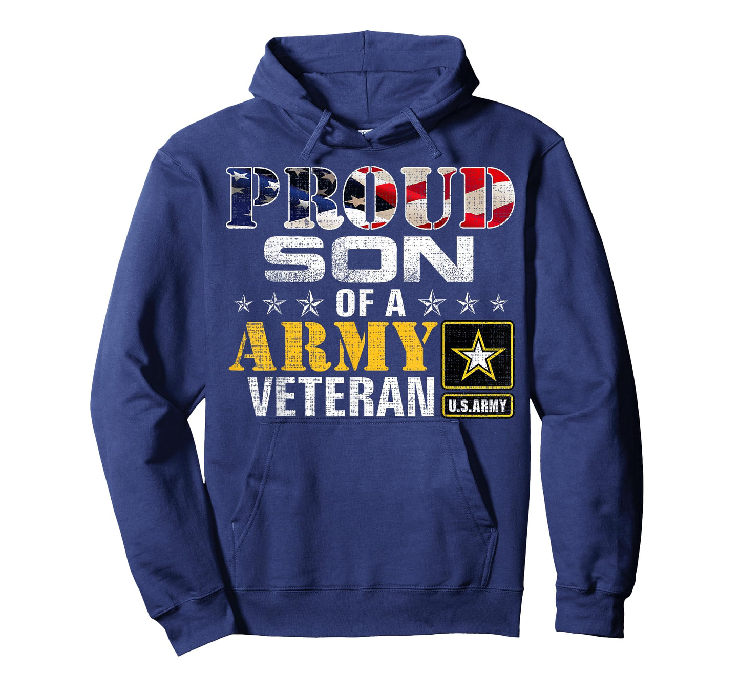 Proud Son of A Army Veteran American Flag Military Gift T-Shirt