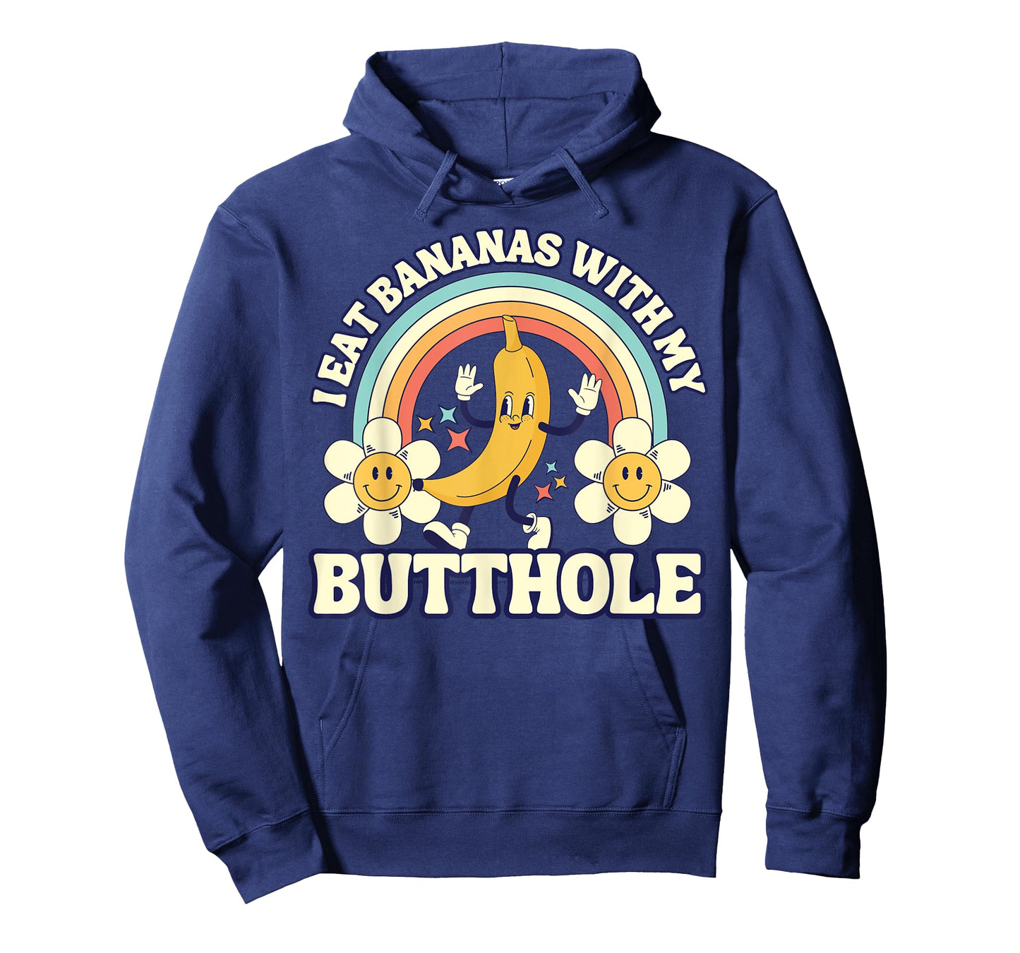 Funny Vintage I Eat Bananas With My Butthole Gag T-Shirt