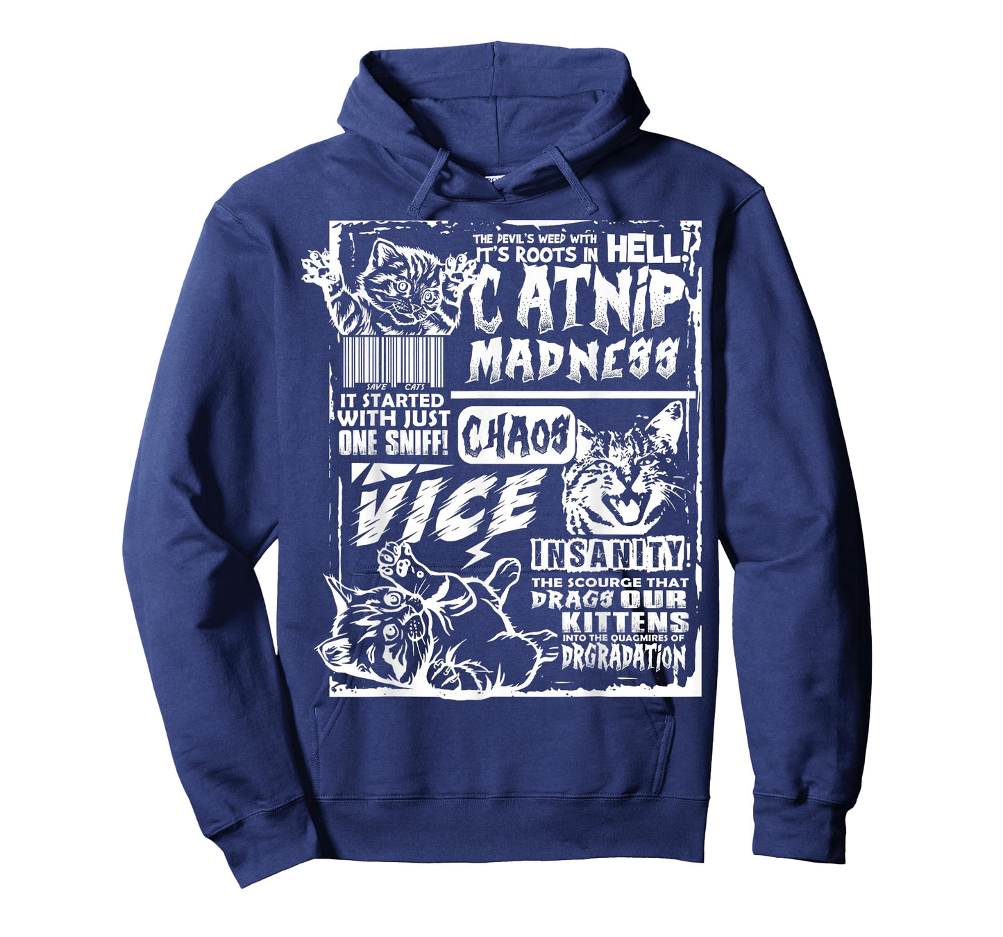 Catnip Madness Funny Cat Gifts for Cat Lover Cat Dad Cat Mom T-Shirt