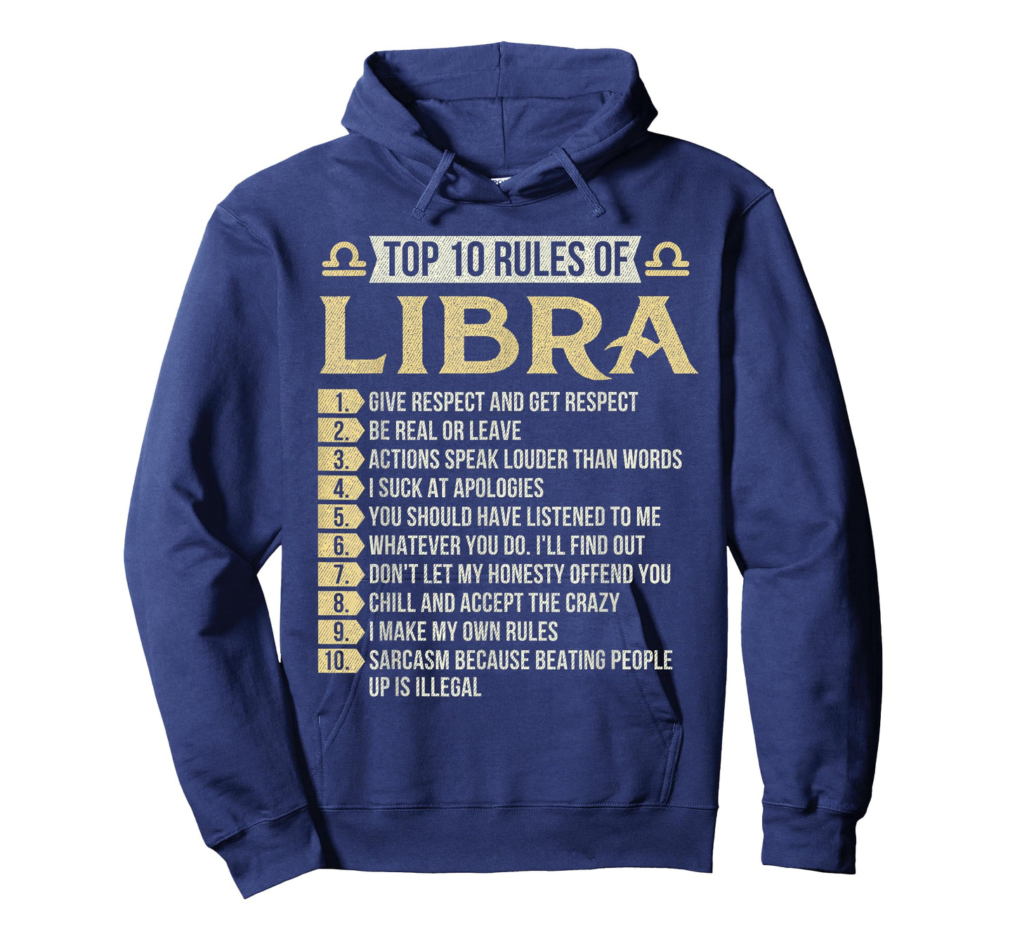 Top 10 Rules Of Libra - Astrology Horoscope Zodiac Sign T-Shirt