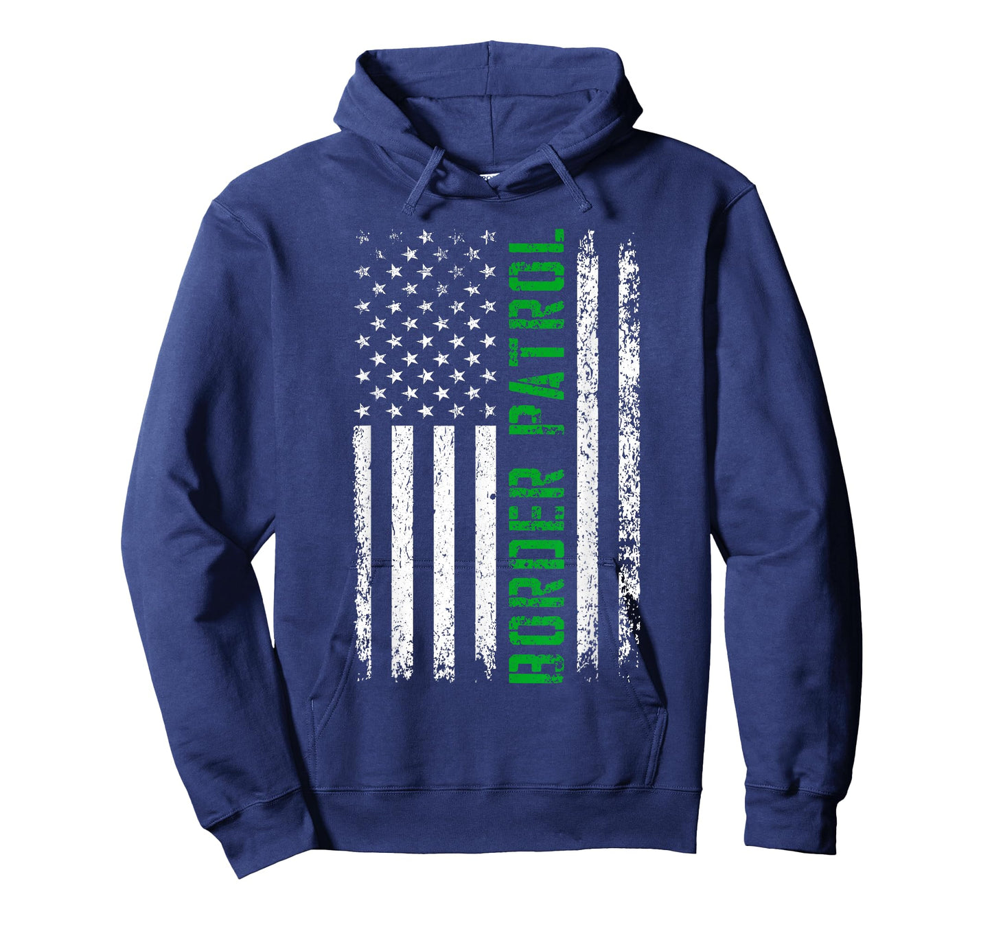 US Flag - Green Line - Border Patrol T-Shirt