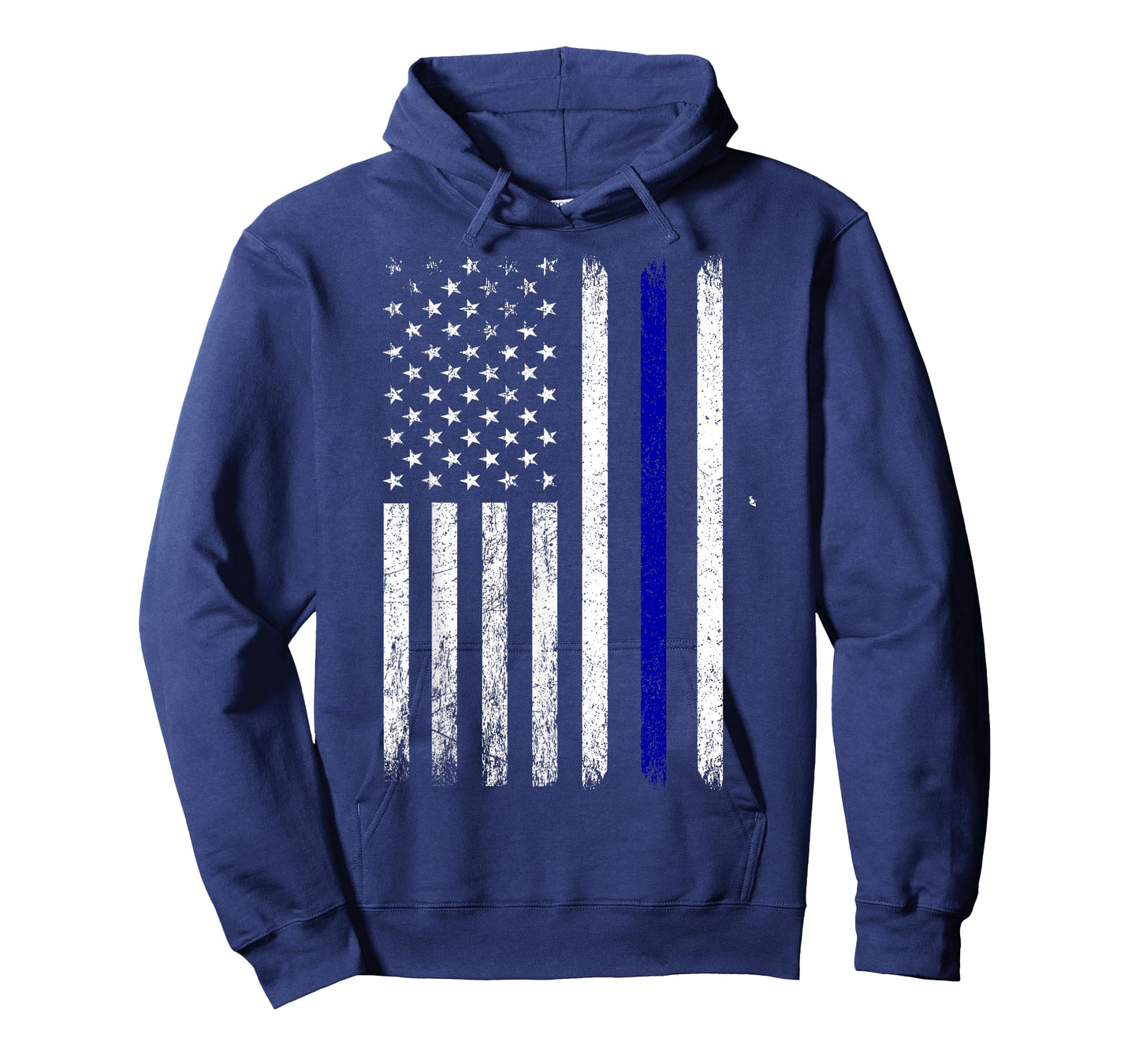 Police Thin Blue Line Flag USA American Patriotic T-Shirt