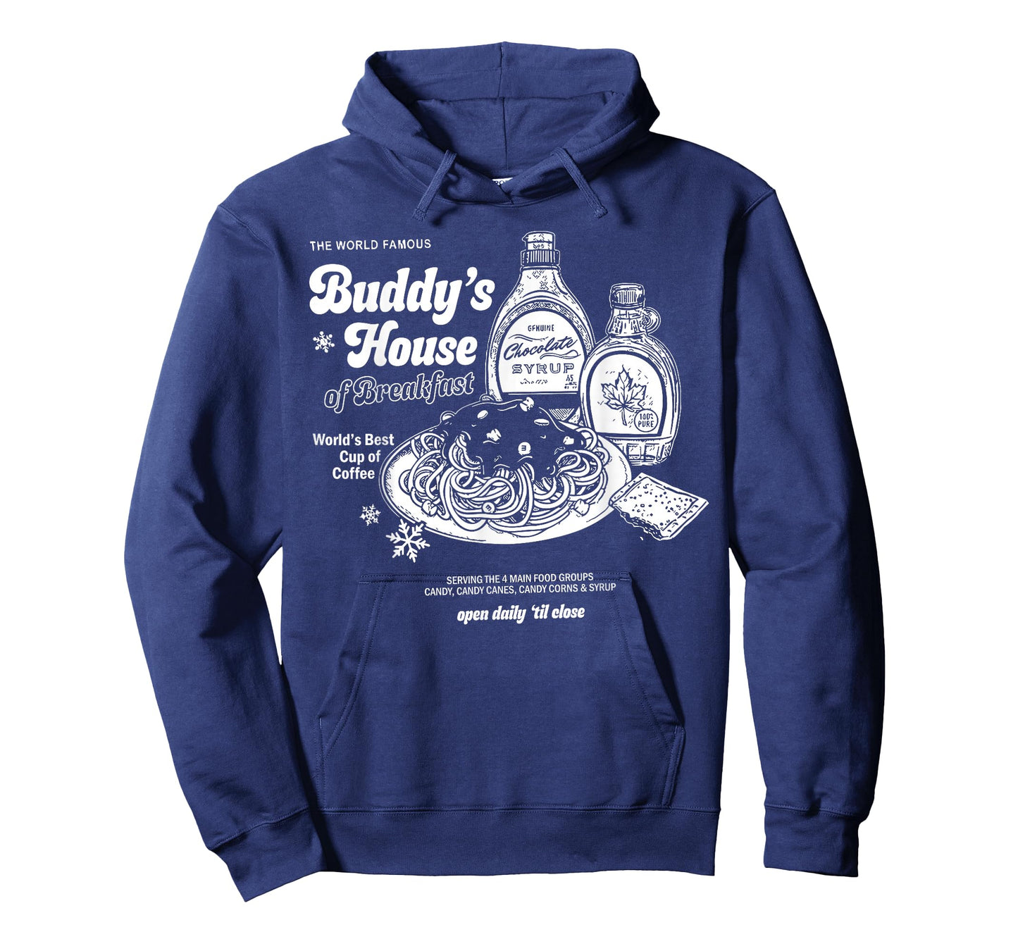 Buddys House of Breakfast Funny Cute Christmas Fitness Gym T-Shirt