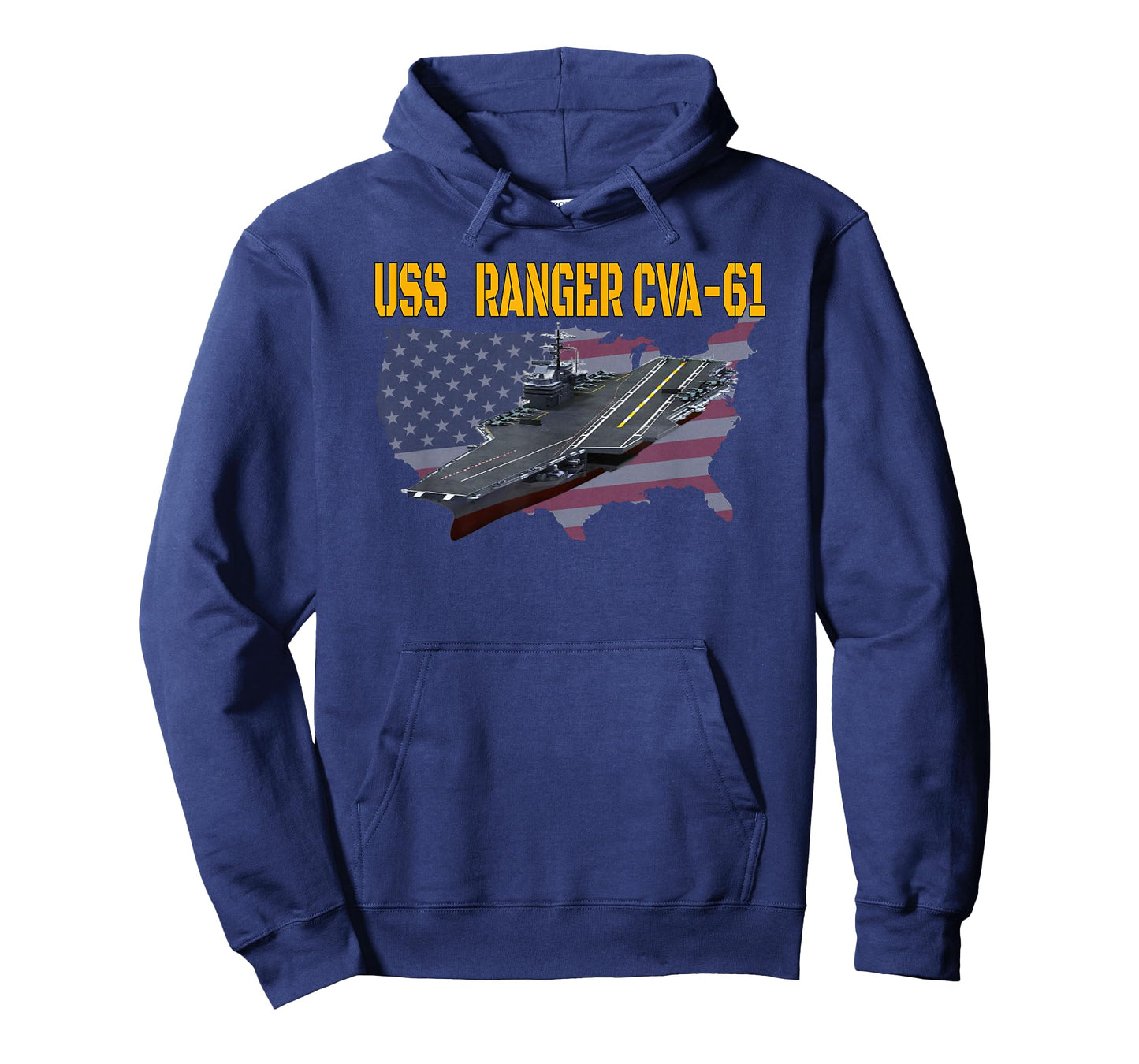 Aircraft Carrier USS Ranger CVA-61 Veterans Day Father's Day T-Shirt