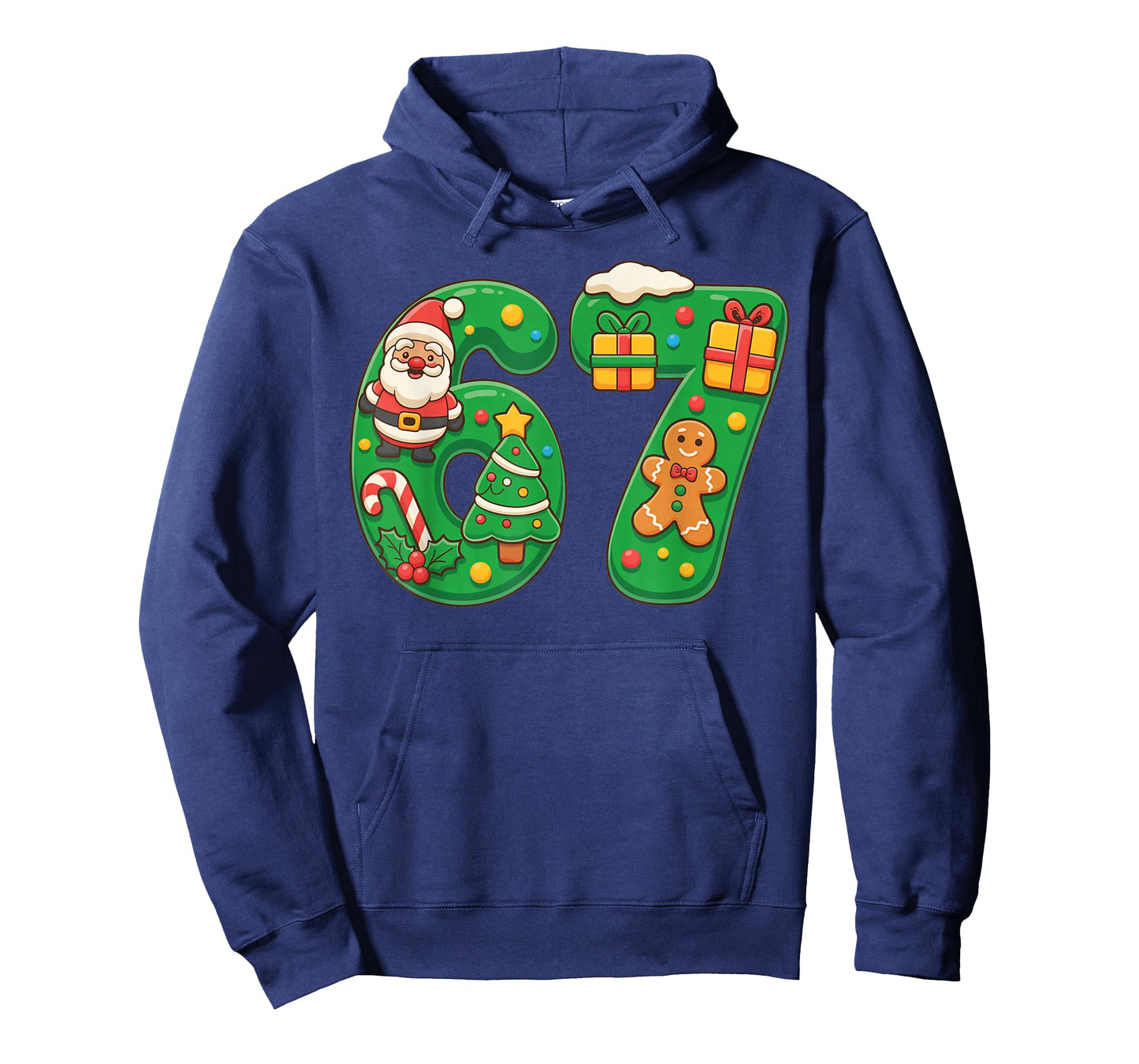 Christmas 67 Santa Tree Gingerbread Funny 67 Trendy T-Shirt