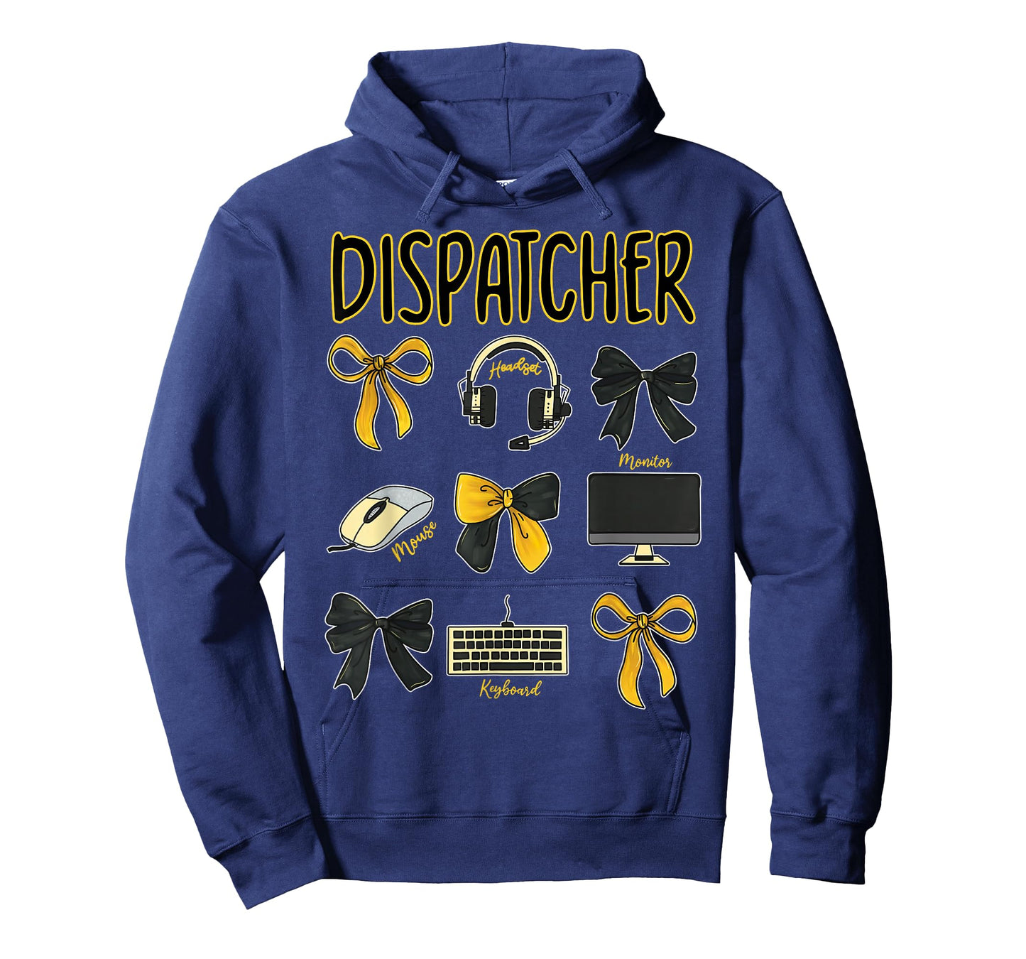 Coquette Bow 911 Dispatcher Dispatch Police Dispatch US Flag T-Shirt