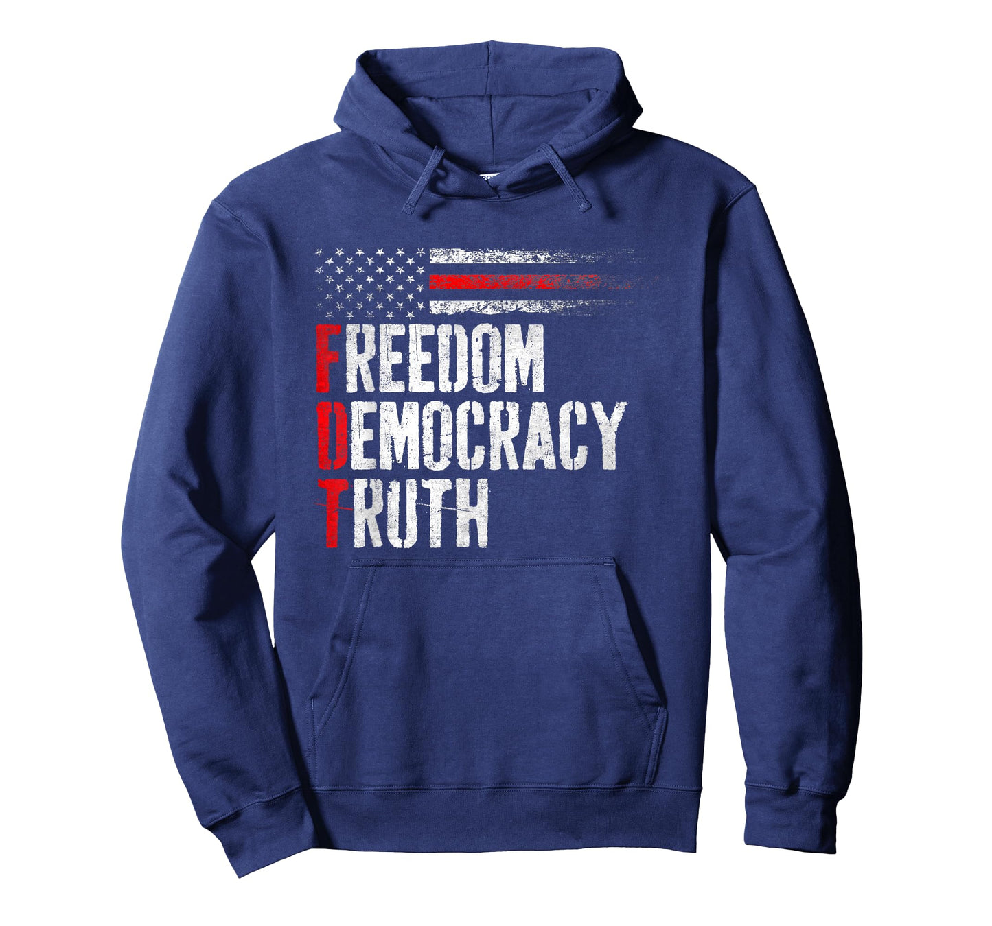 Vintage Freedom Democracy & Truth American Patriot Funny T-Shirt