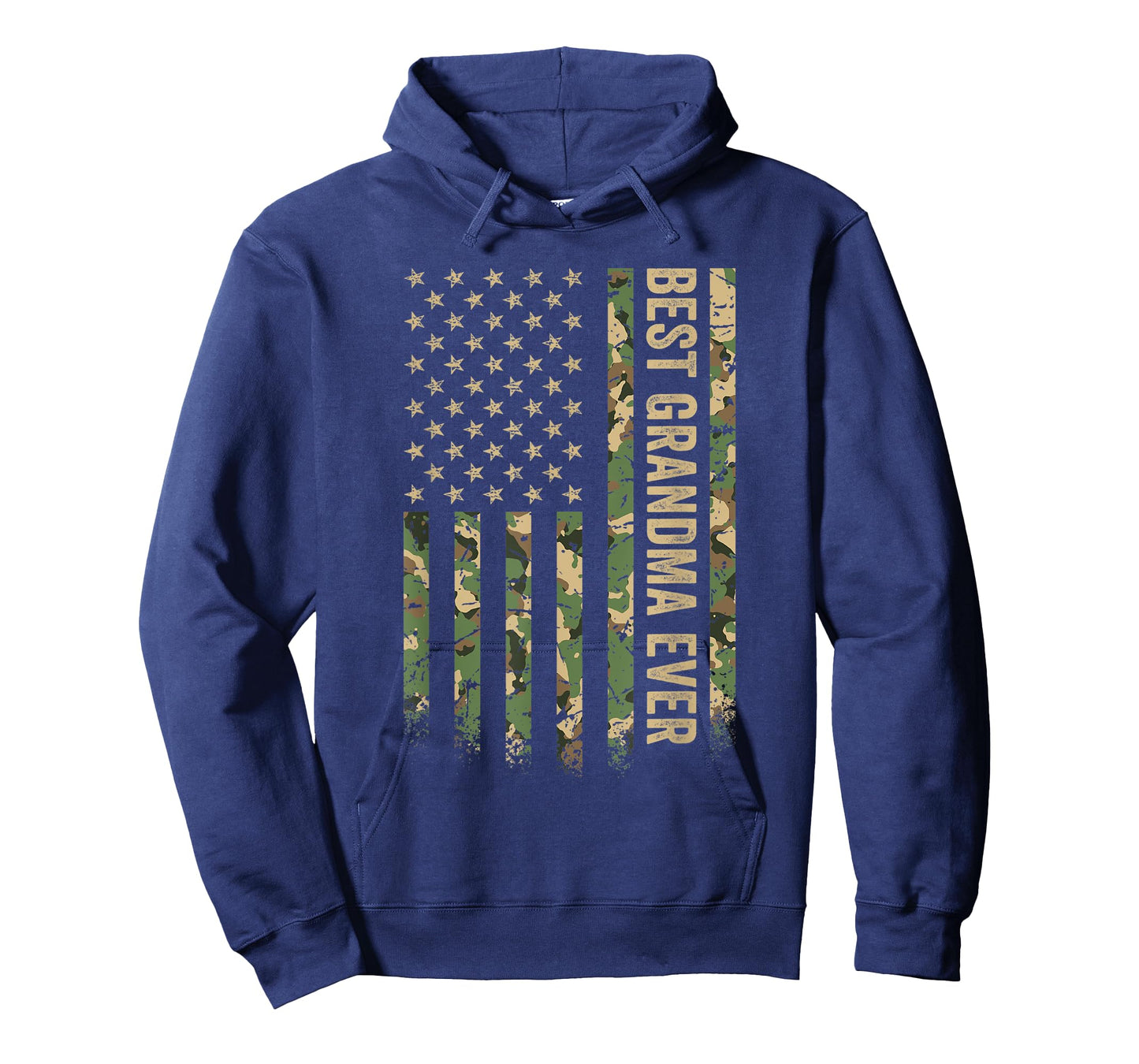 Best Grandma Ever American Flag Camo Veteran Patriotic T-Shirt for Women Men