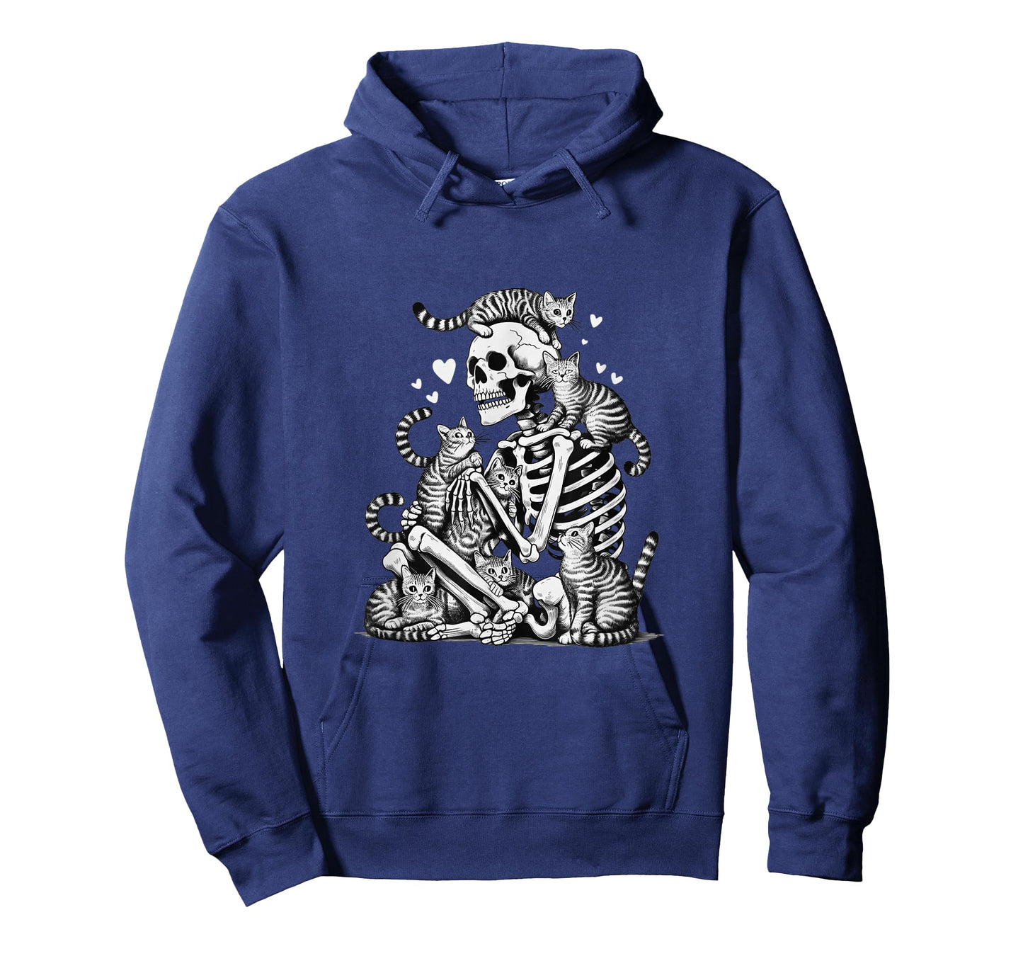 Skeleton Cat Skull Kitty Cute Halloween Men Women Kids Goth T-Shirt