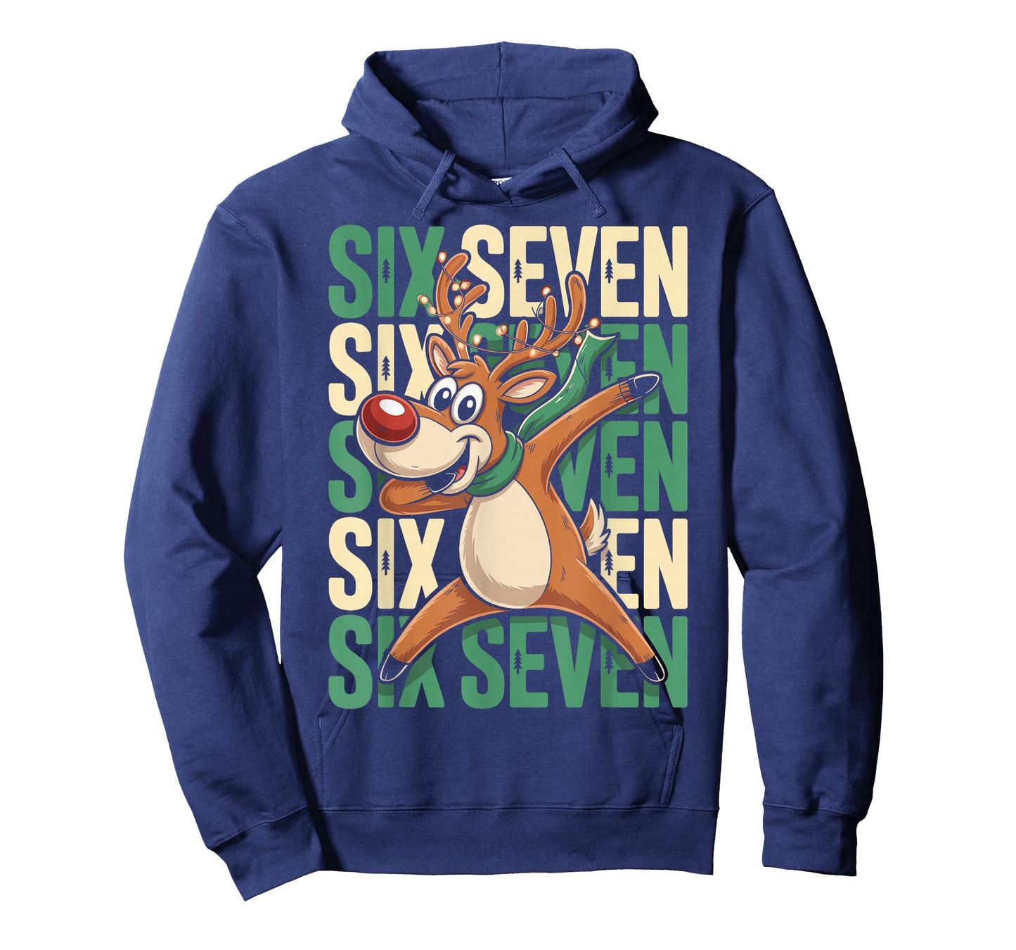 Funny Christmas Reindeer Dabbing Xmas Dab Six Seven 67 Bruh T-Shirt