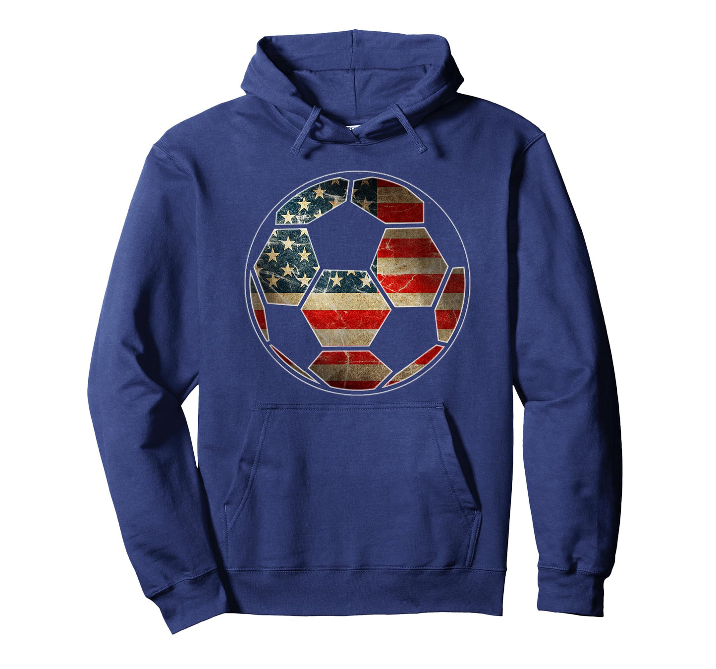 American Flag on Soccer Ball - Soccer Ball Flag T-Shirt