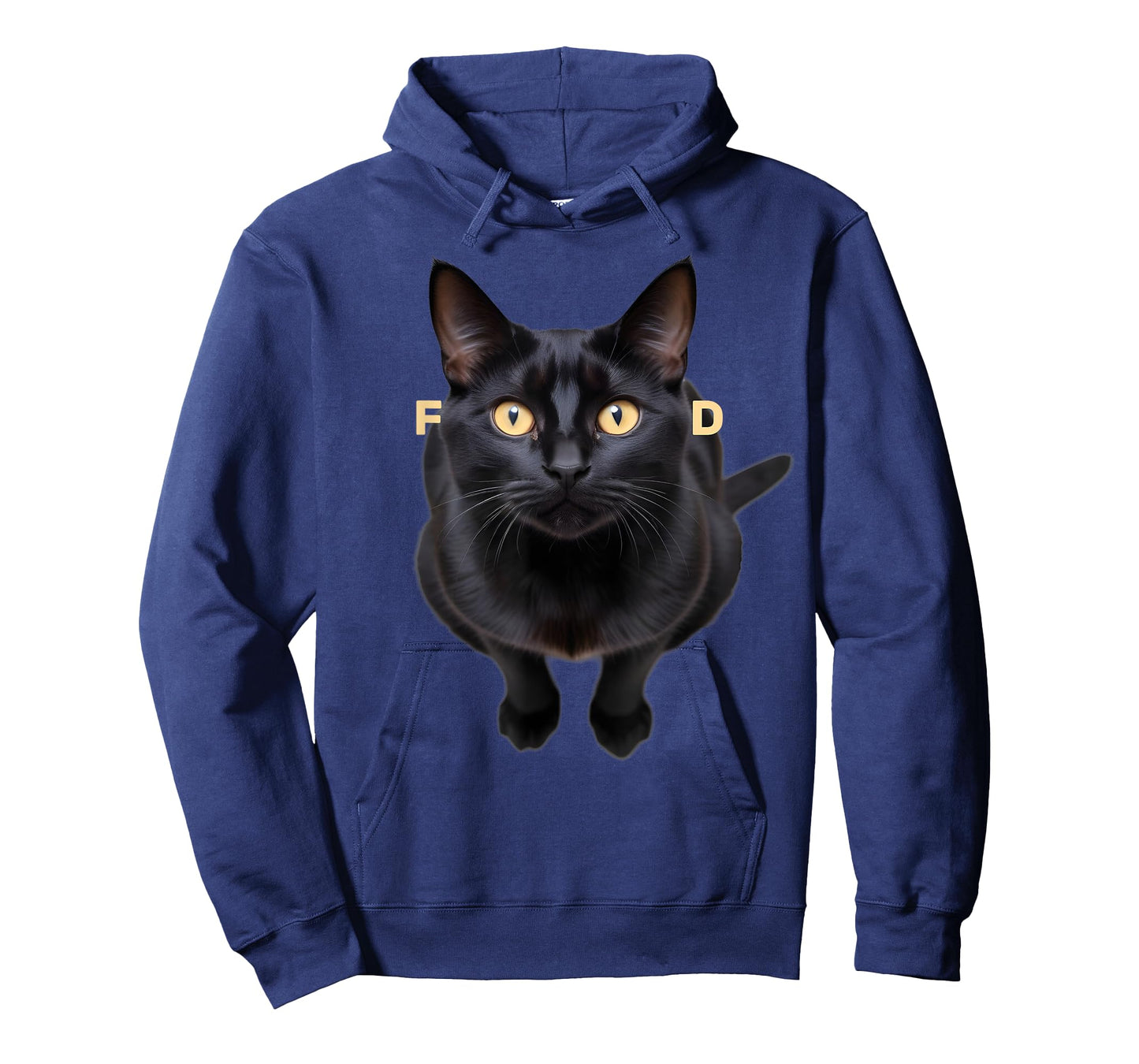 Funny Black Cat Food Men Women Girls Kids T-Shirt