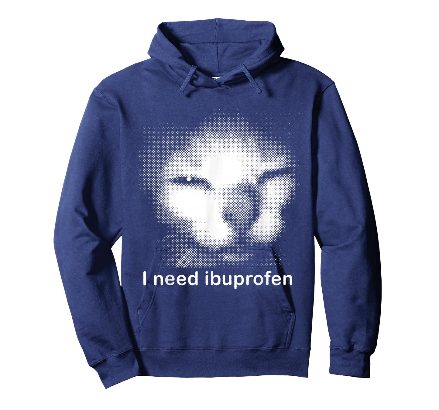 I Need Ibuprofen Funny Silly Kitten Meme Ironic Stupid Cat T-Shirt