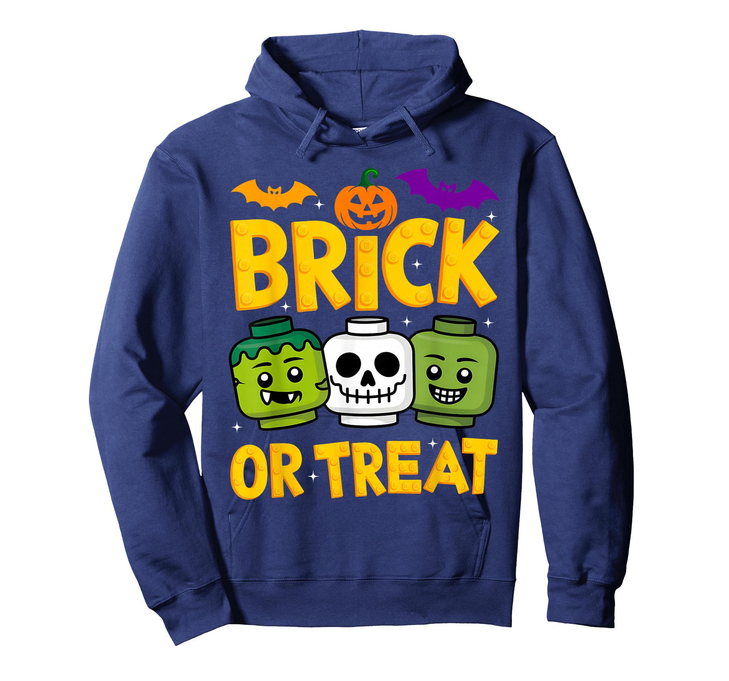 Brick or Treat Halloween Master Builder Blocks Building Kids T-Shirt