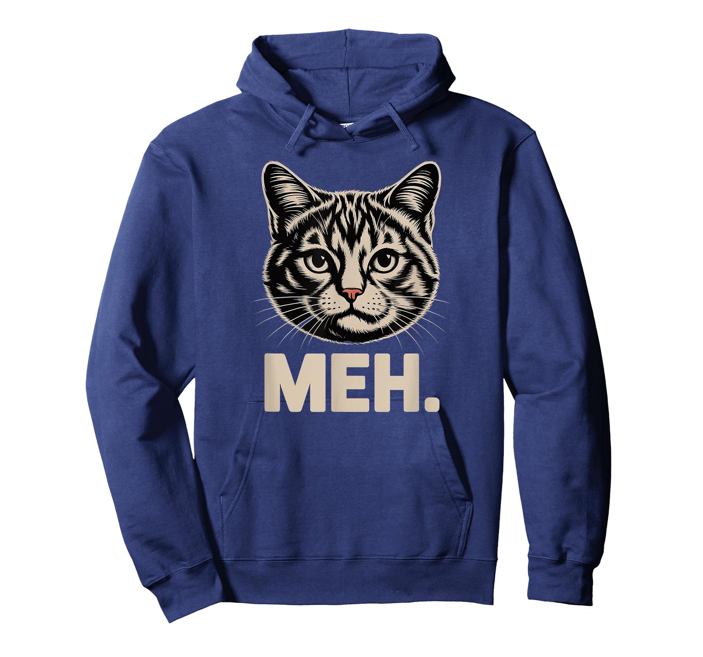 Funny Meh Cat Face Expression Sarcastic Feline T-Shirt