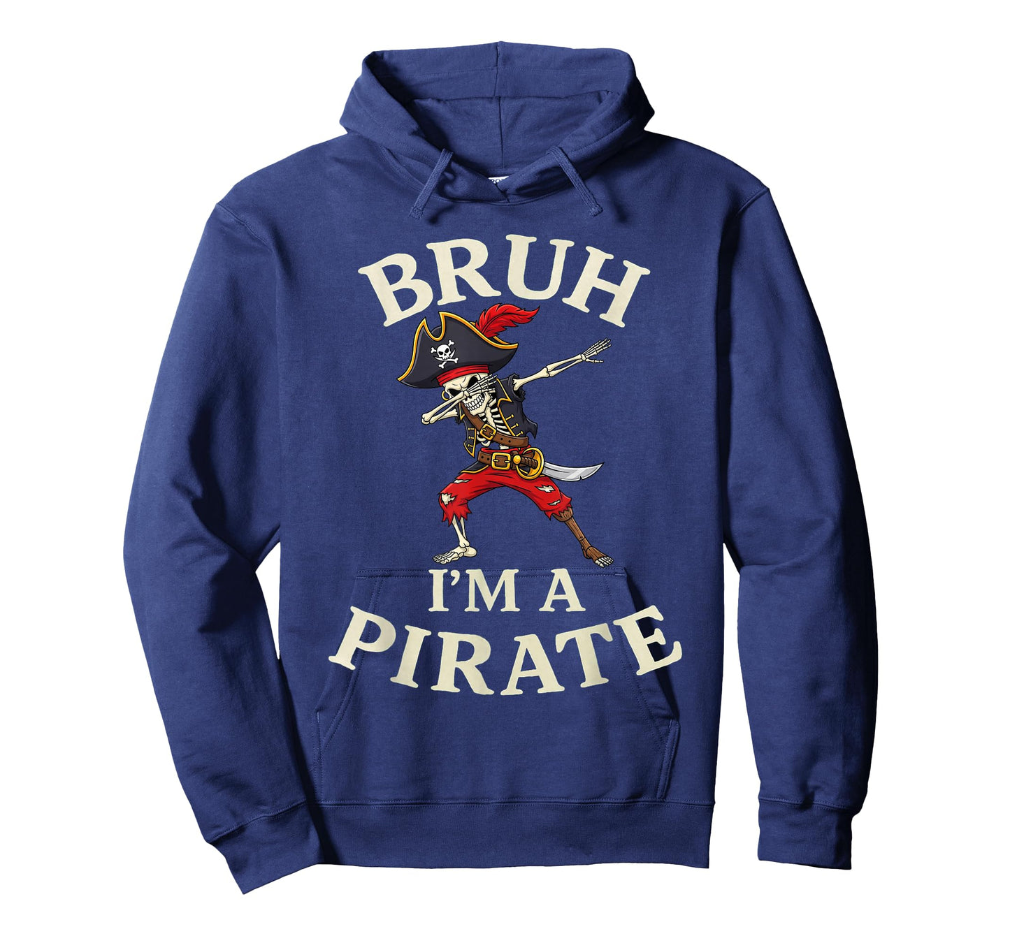 Bruh Pirate Lazy Dabbing Skull Costume Pretend I'm a Pirate T-Shirt