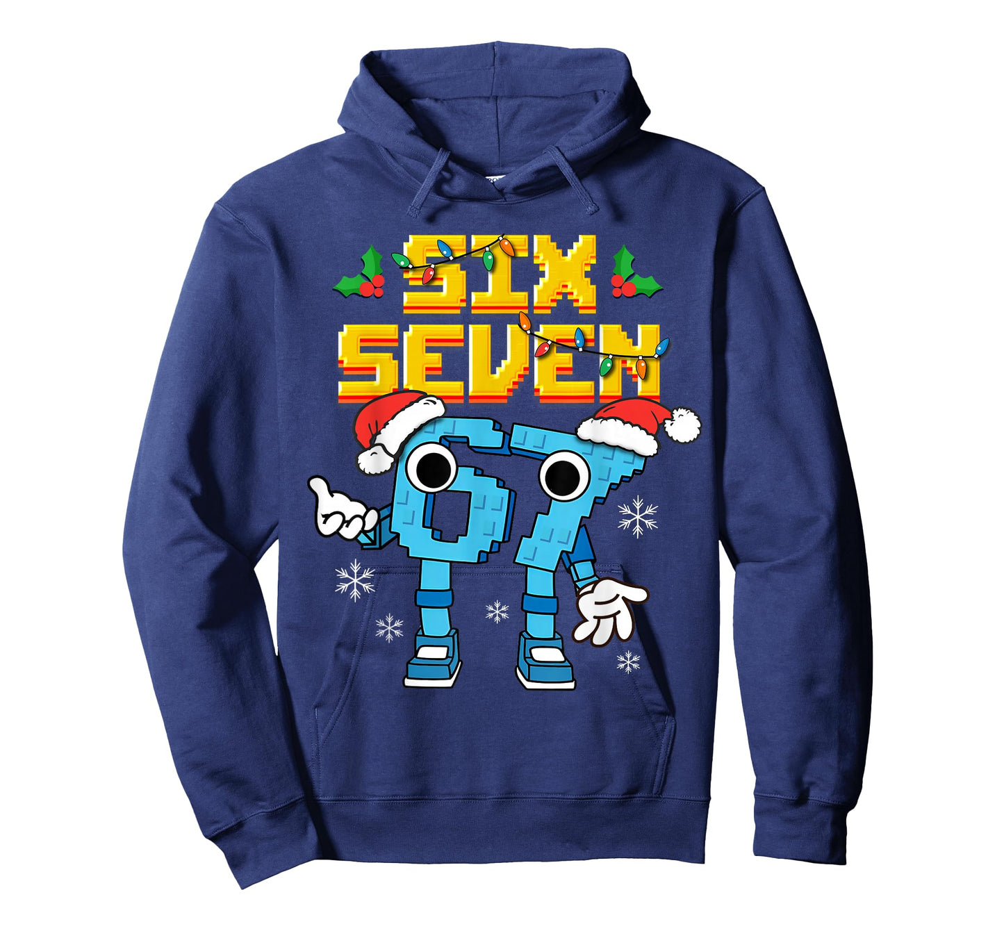 Boys Kids 67 Xmas Six Seven Meme Christmas Pajama Shirt T-Shirt