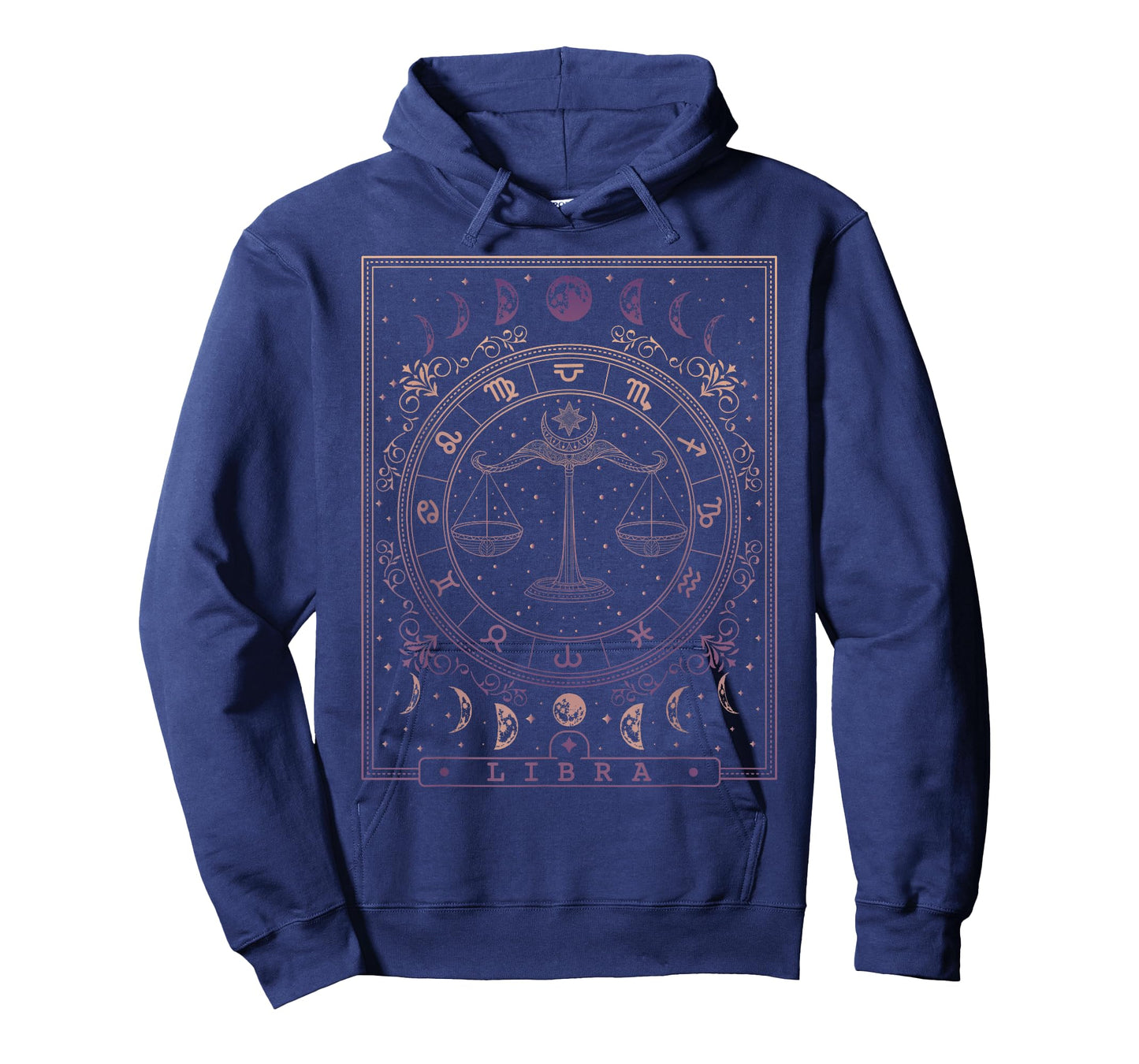 Libra Tarot Card Moon Phases Zodiac Sign Horoscope Astrology T-Shirt