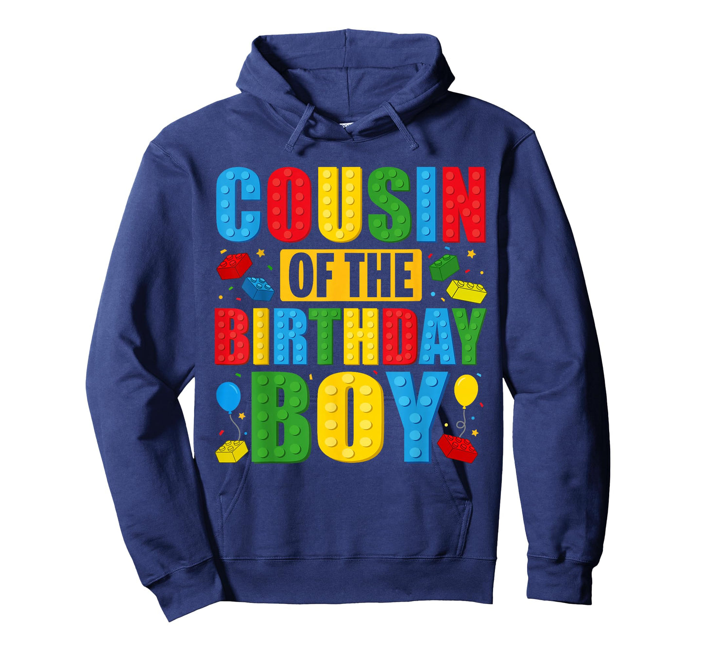 Cousin Of The Birthday Boy Building Blocks Birthday Party T-Shirt