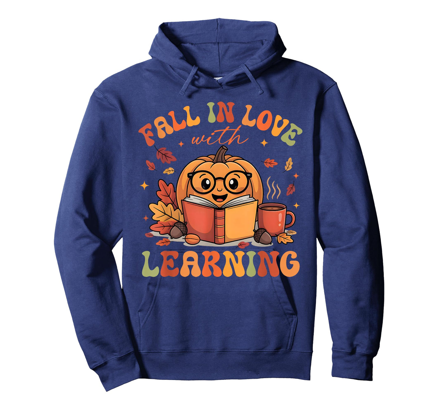 Fall in Love with Learning Autum Thanksgiving Teacher Kids T-Shirt