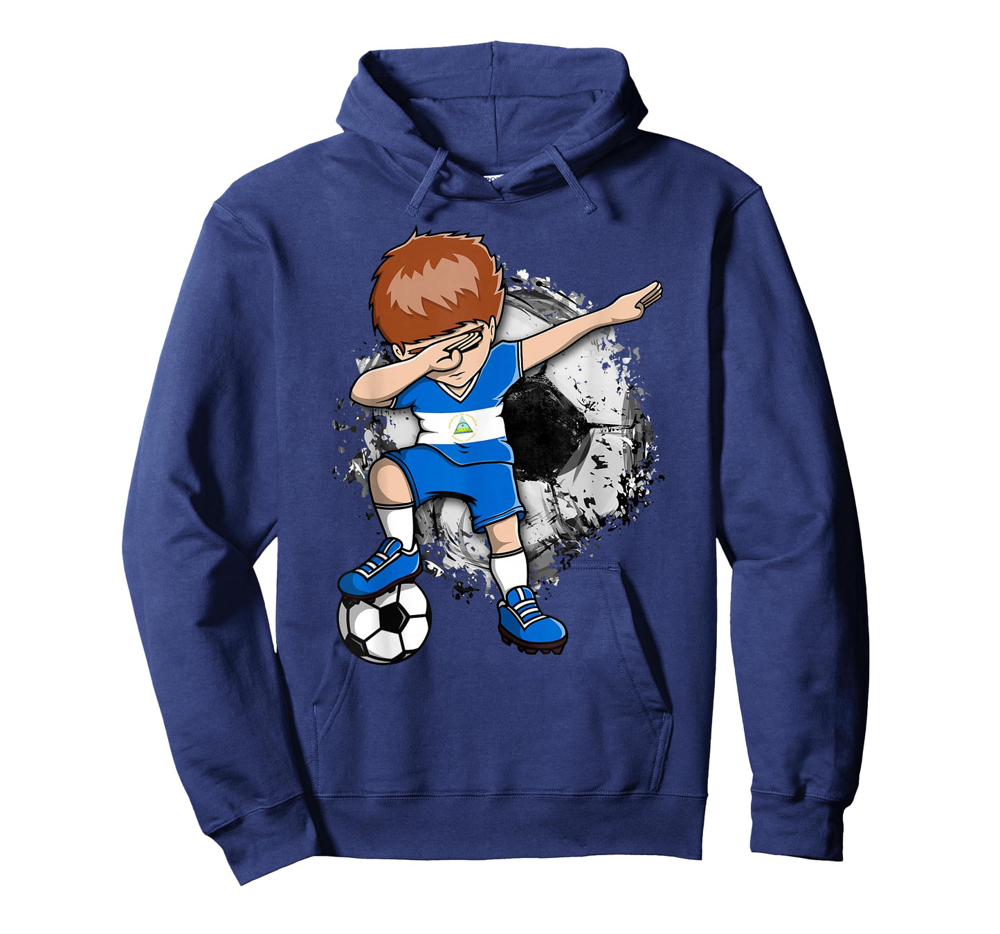 Dabbing Soccer Boy Nicaragua Jersey Nicaragua Football Fans T-Shirt