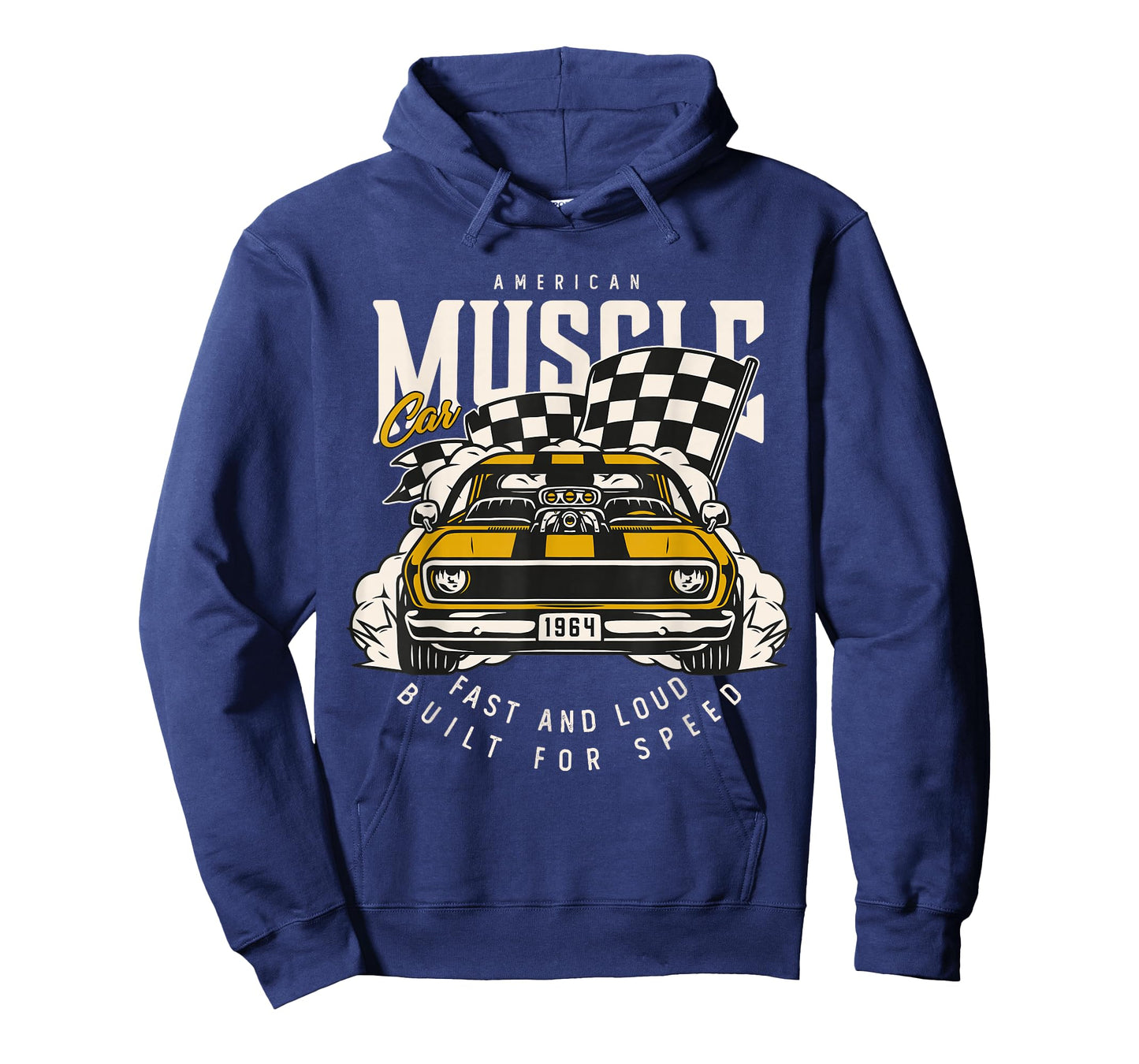 Vintage American Muscle Car Racing Flag T-Shirt