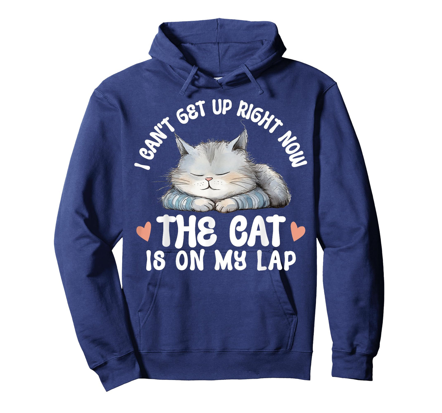 I Can't Get Up Right Now The Cat Is On My Lap Funny T-Shirt