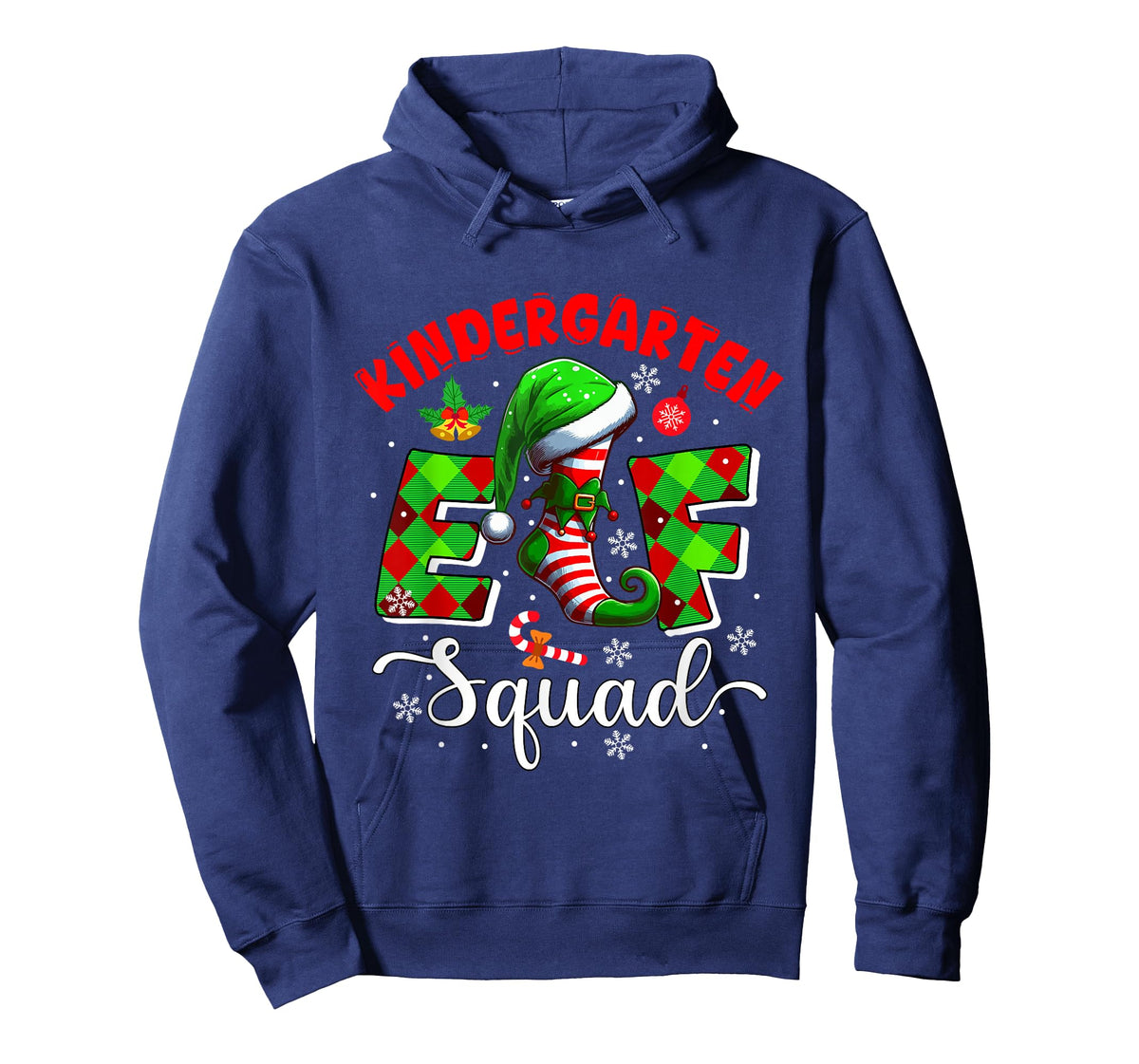 Kindergarten Elf Squad Christmas Teachers Students Team T-Shirt