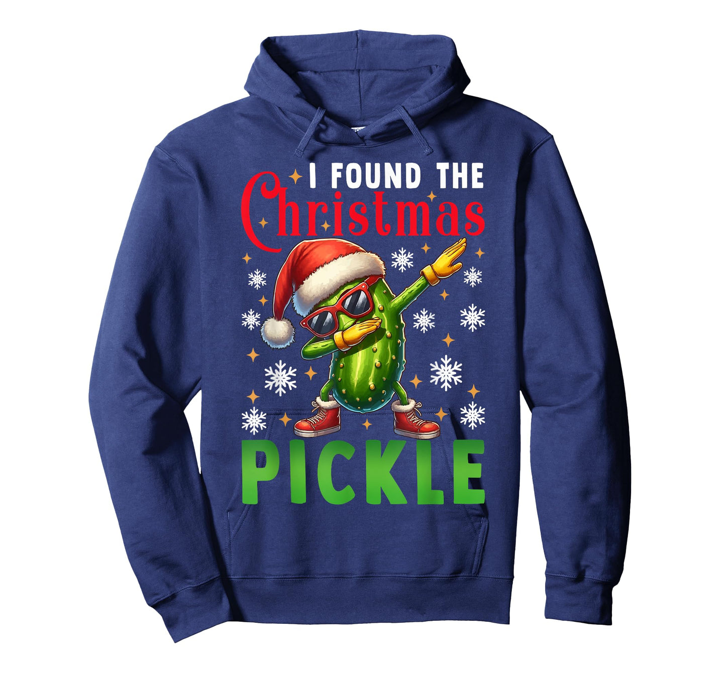 I Found Christmas Pickle Santa Hat Funny Xmas Pickle Lovers T-Shirt