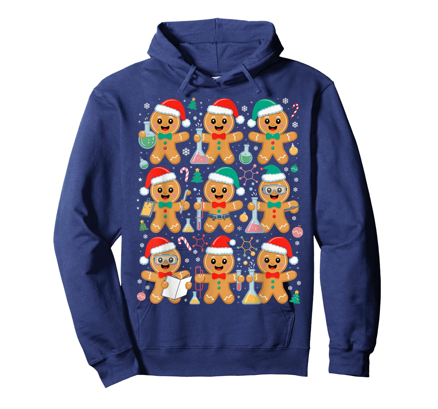 Christmas Science Chemistry Teacher Gingerbread Laboratory T-Shirt